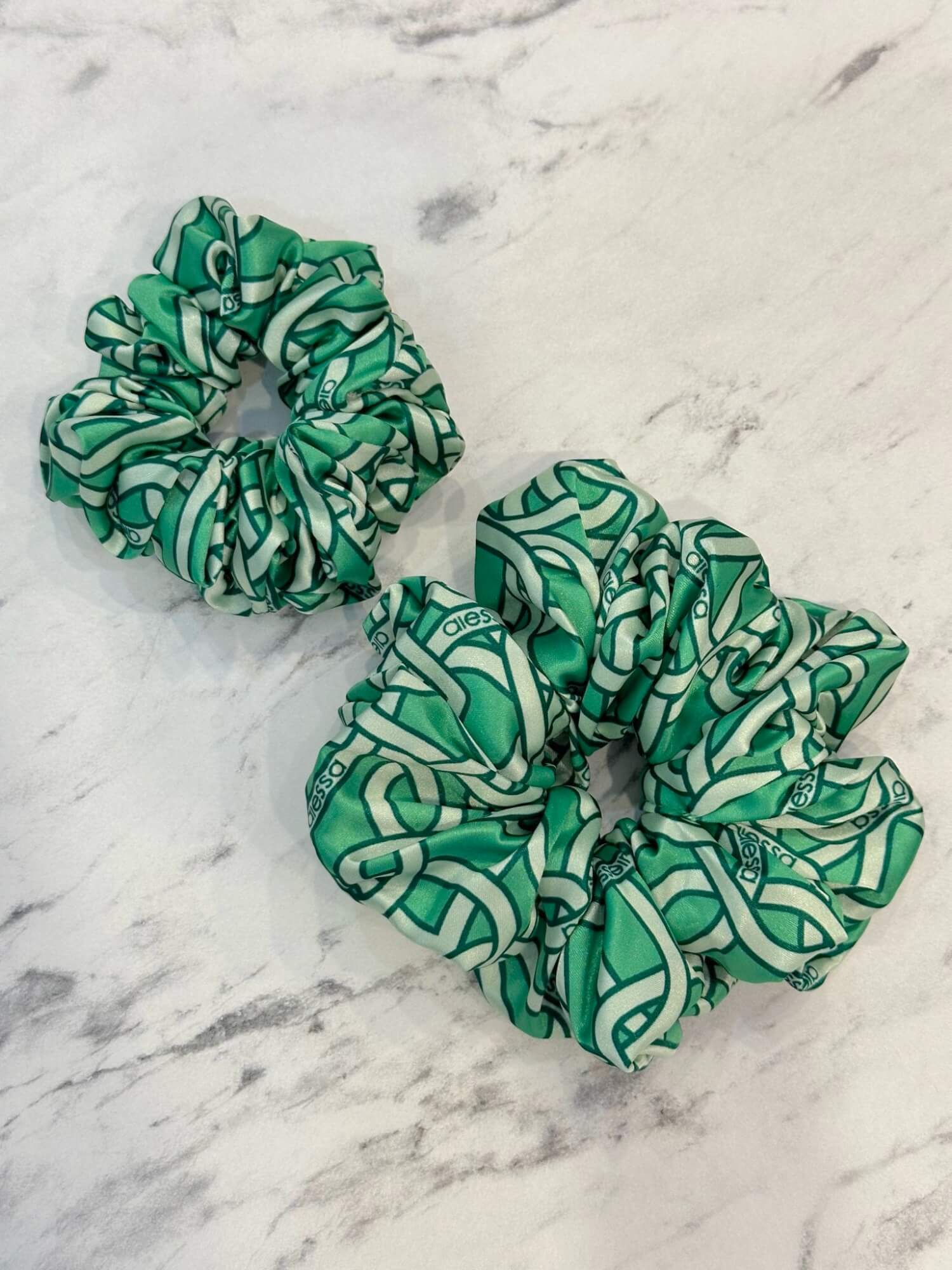 Over The Rainbow Scrunchie μικρό - Luxury Green - Εικόνα 5