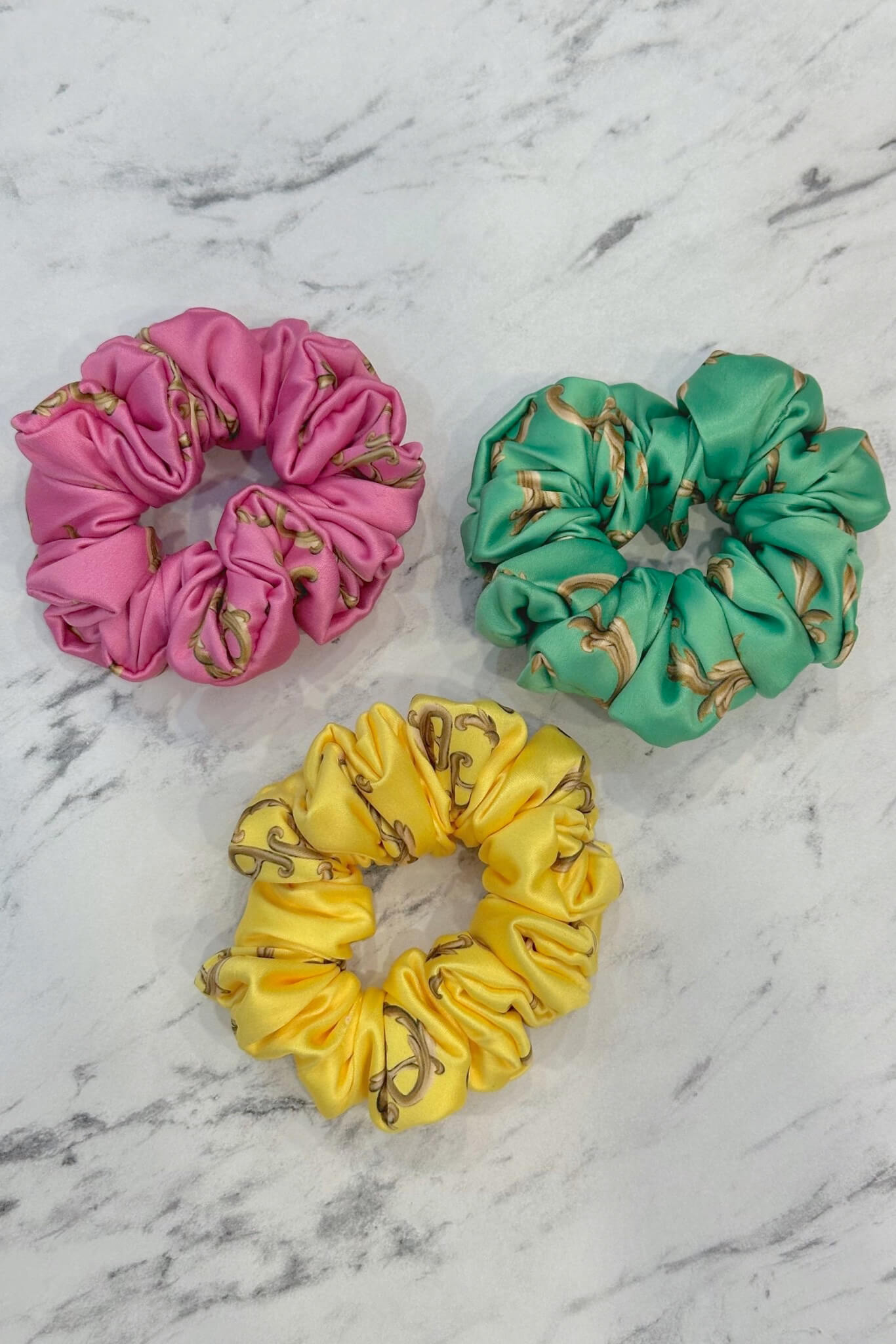 Alessa Rococo Scrunchie - Ροζ Μικρό - Εικόνα 11
