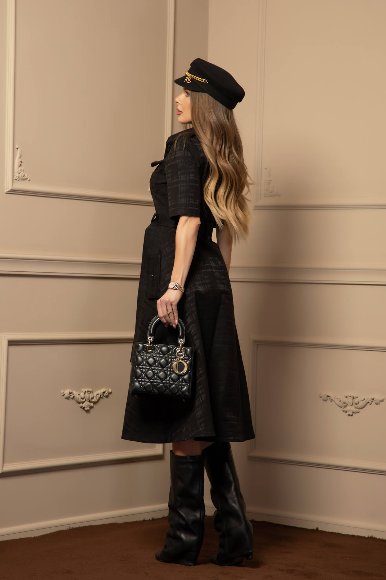 Elevated Essentials Φόρεμα-καμπαρντίνα - Black - Εικόνα 11