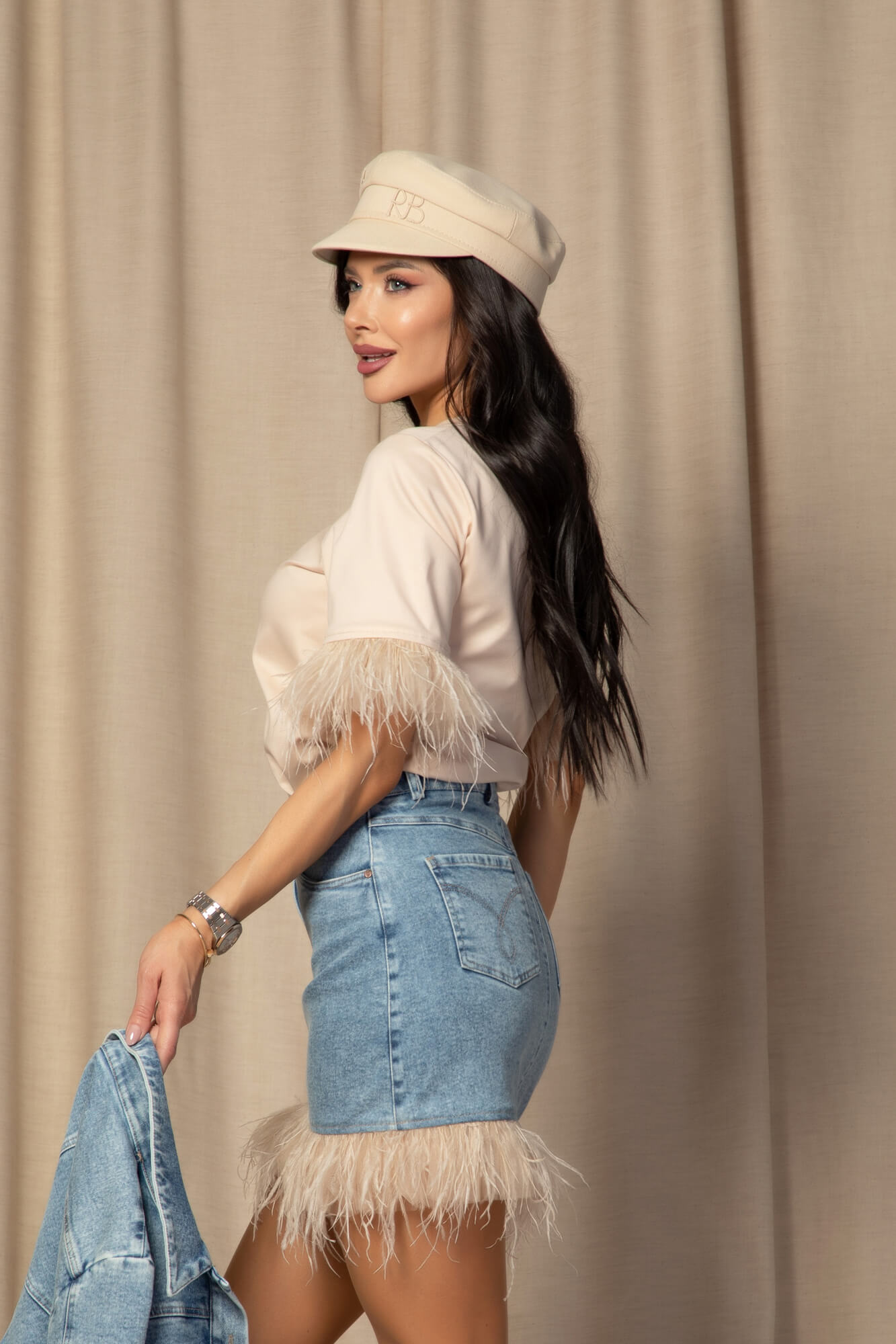 Feathered Aura T-Shirt Από Βαμβάκι - Soft Shell - Εικόνα 17