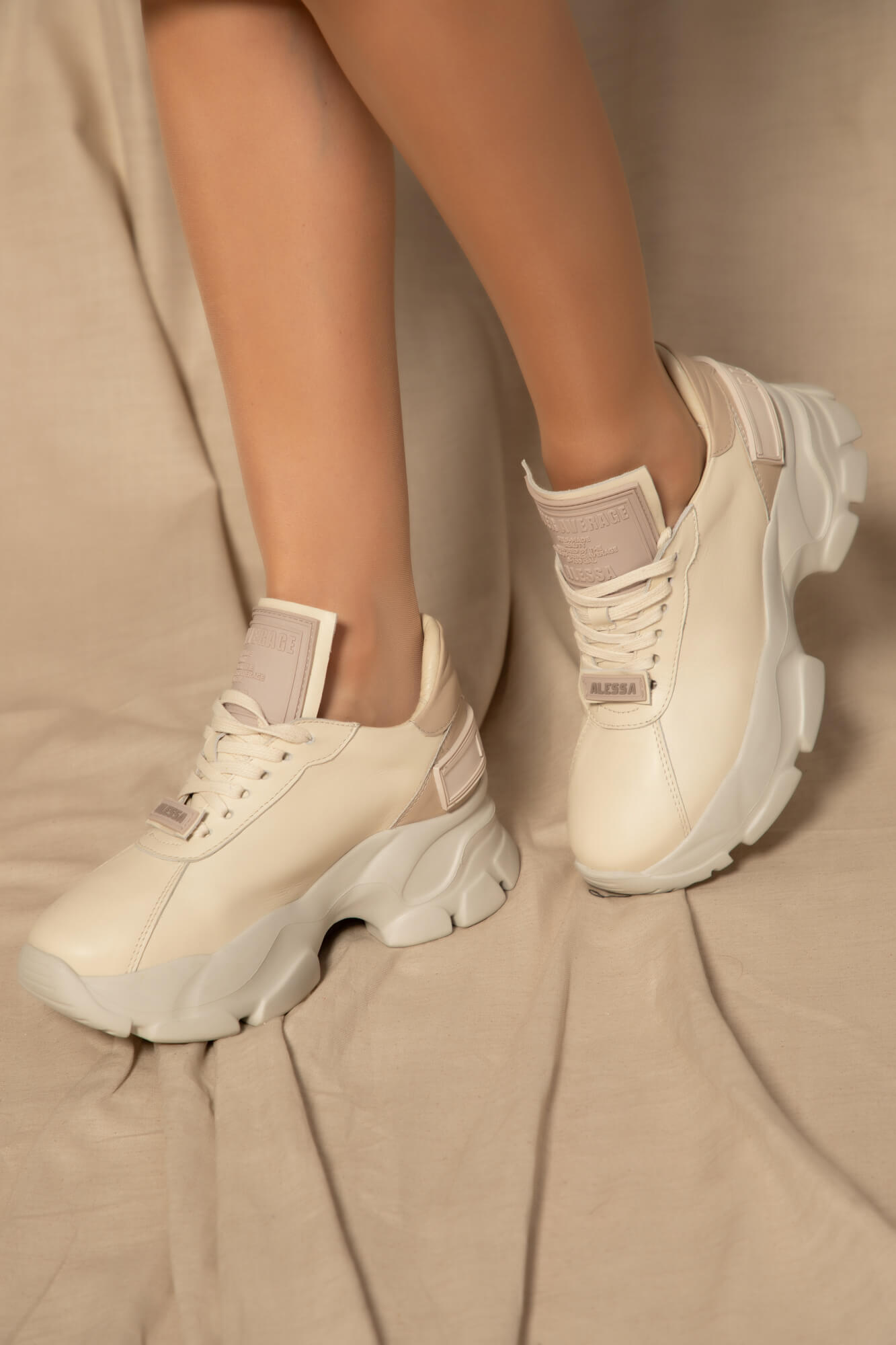 Lux & Comfy Sneakers - Soft Beige - Εικόνα 8
