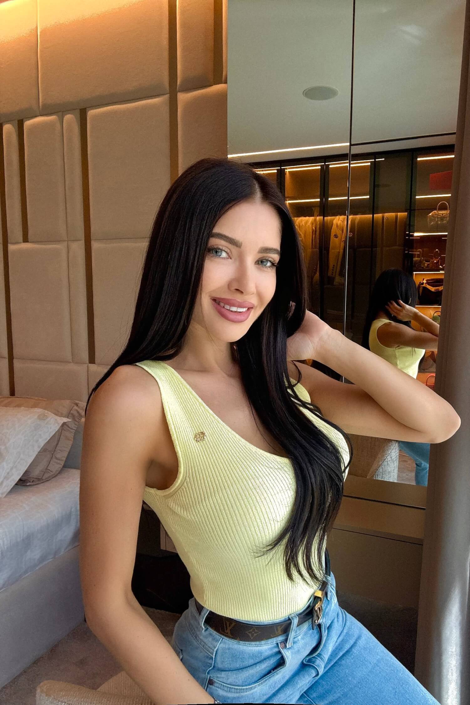 Melody Beauty Πλεκτό Τοπ - Yellow - Εικόνα 7
