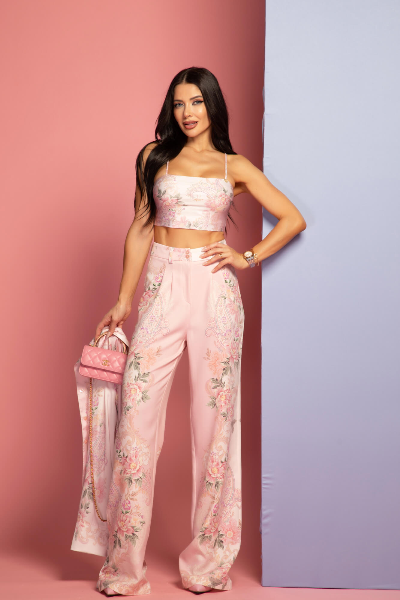 A Touch of Romance Μακρύ Παντελόνι - Pink - Εικόνα 12