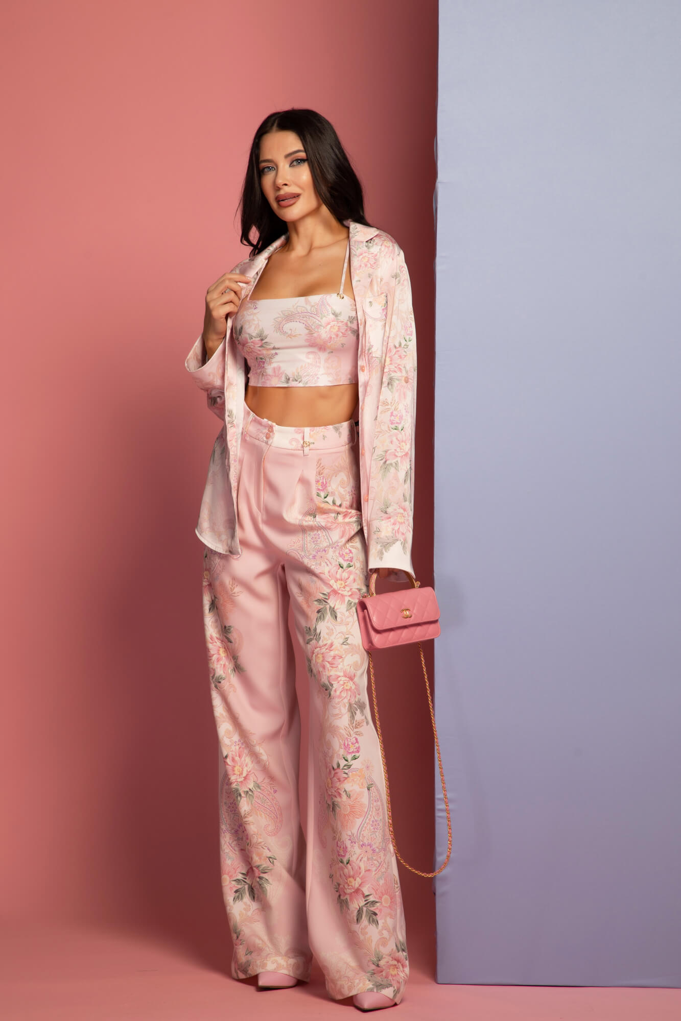 A Touch of Romance Μακρύ Παντελόνι - Pink - Εικόνα 15