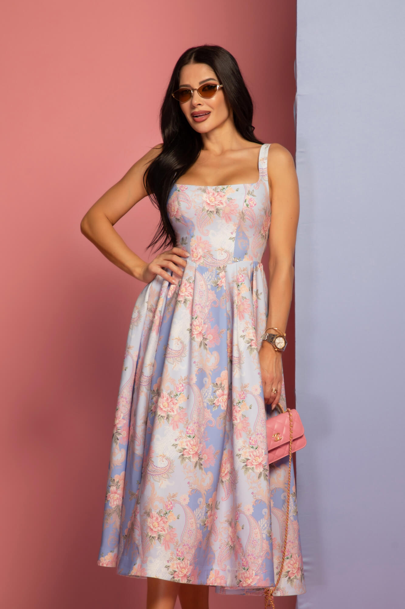 A Touch of Romance Midi Φόρεμα - Vista Blue - Εικόνα 14