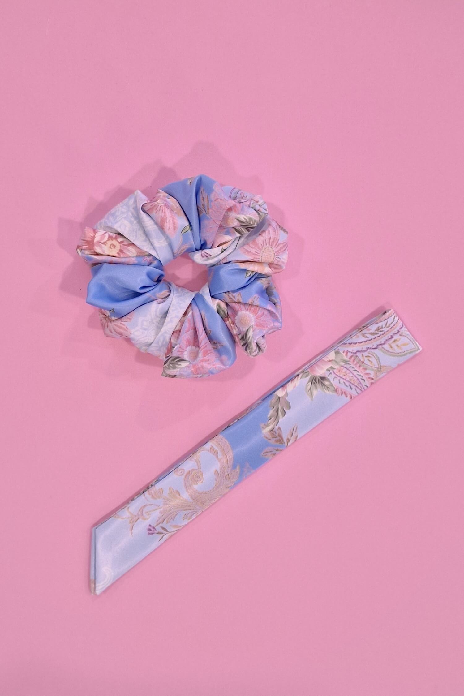 A Touch of Romance Scrunchie-Φιόγκο - Vista Blue - Εικόνα 5