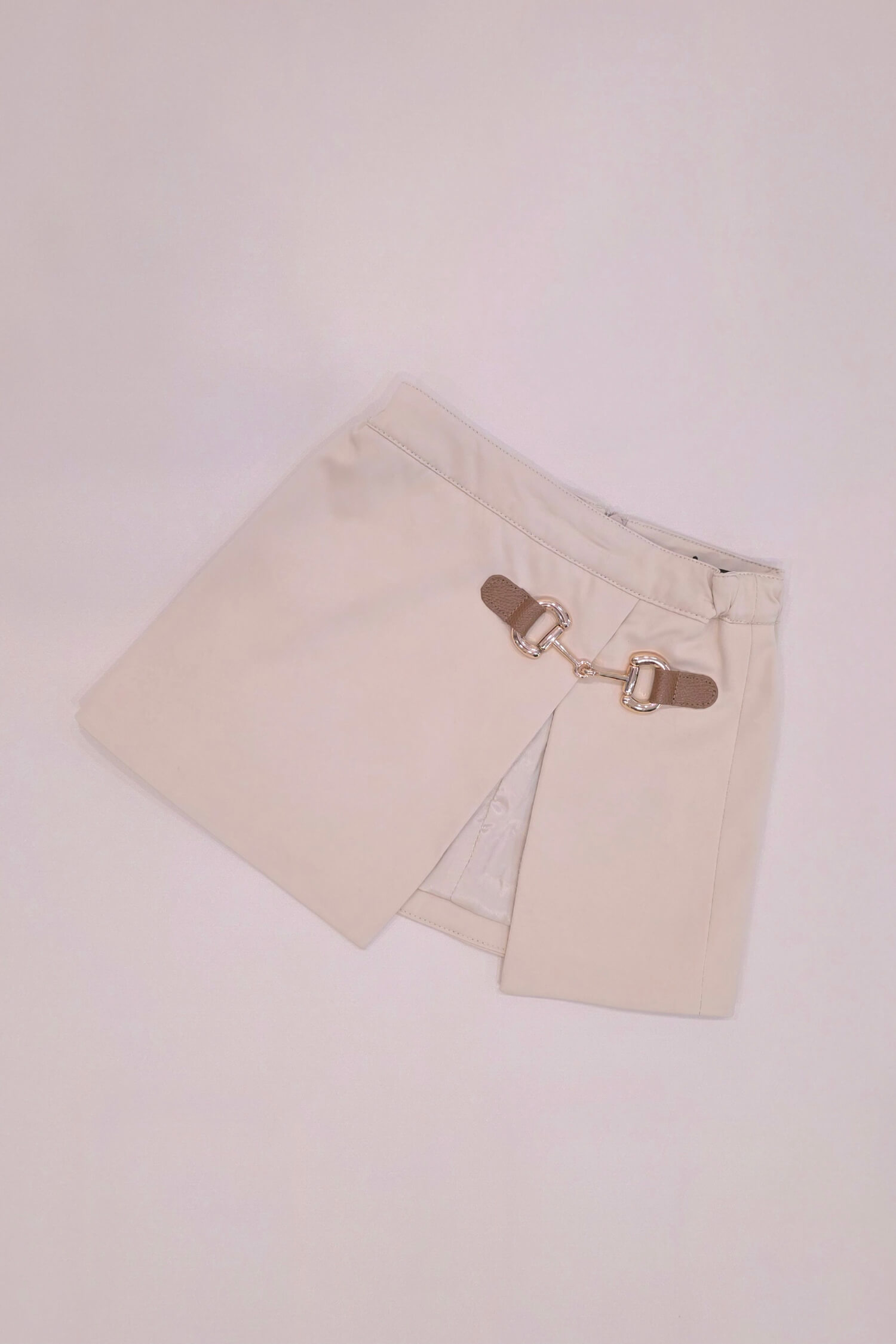 Pulse Pleat Mini Φούστα-Αξεσουάρ - Soft Beige - Εικόνα 5