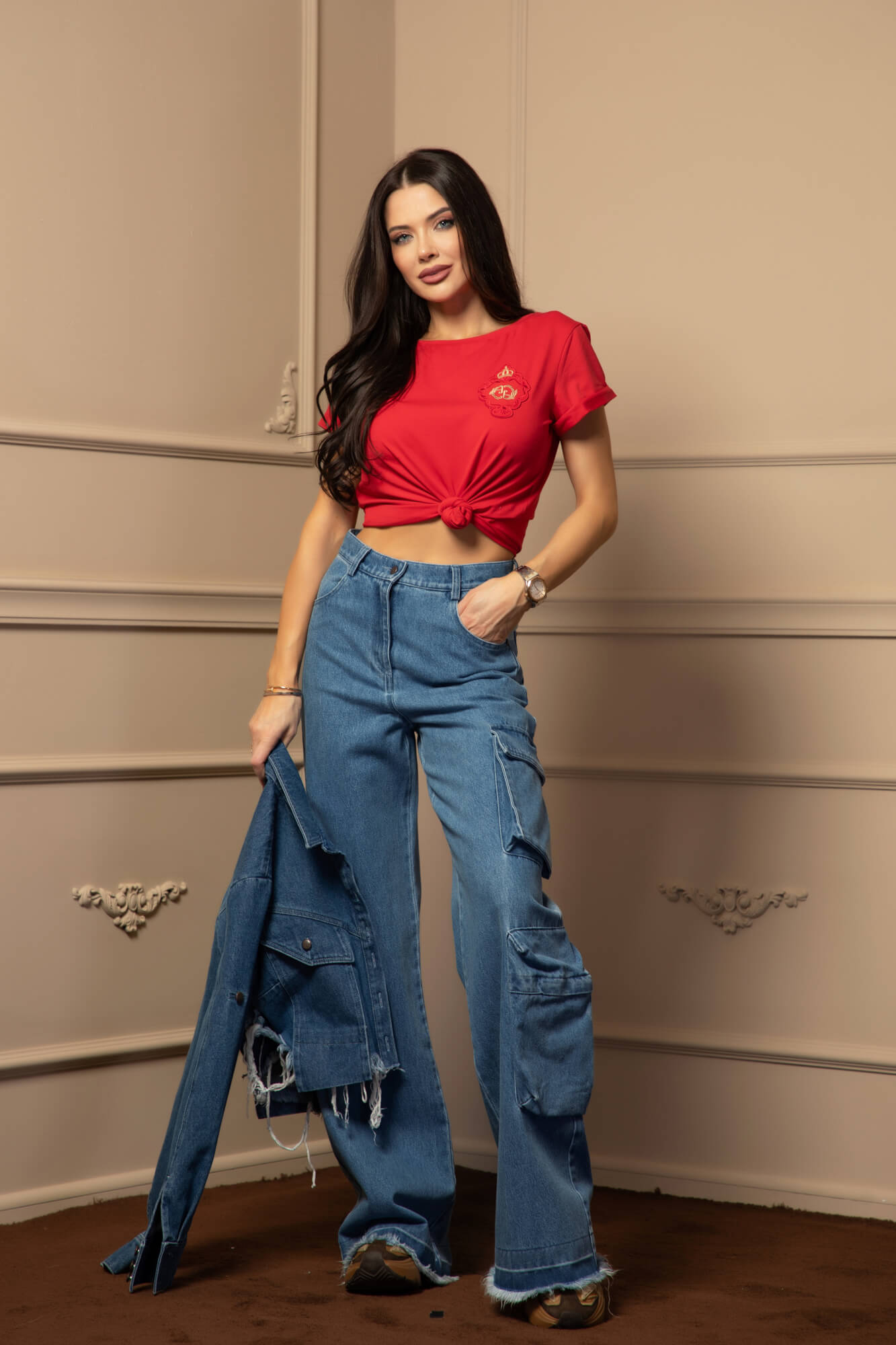 Show Off Cargo Τζιν - Denim Blue - Εικόνα 15