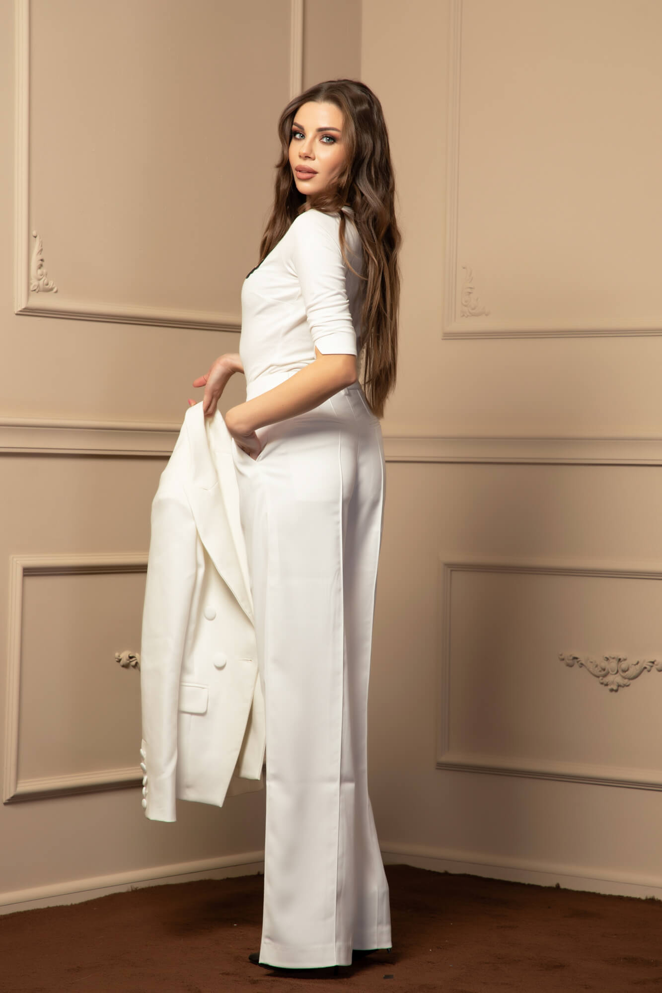 Luxury Classic Μπλέιζερ - Ecru - Εικόνα 17