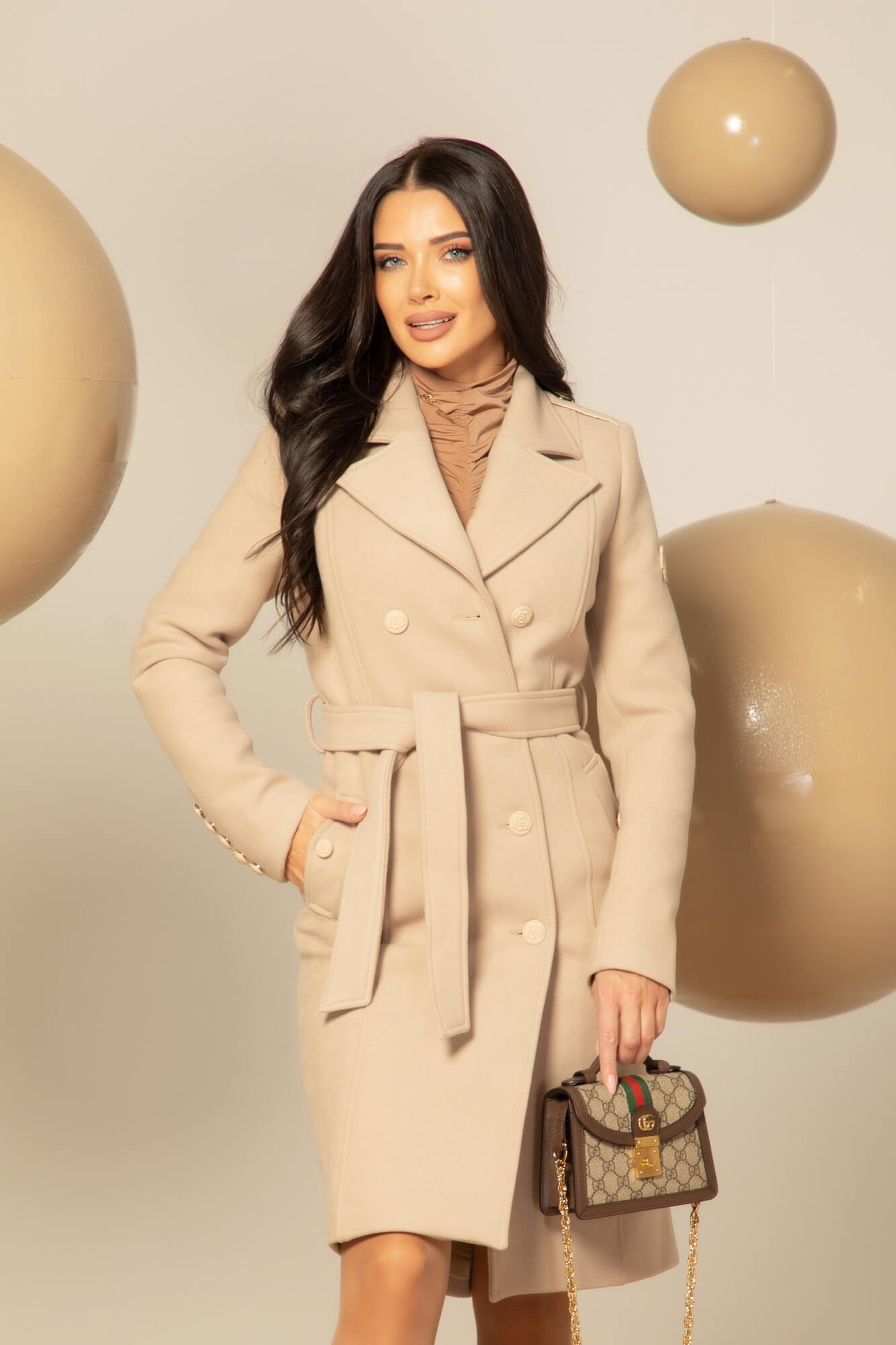 Cashmere Cloud Παλτό - Taupe - Εικόνα 45