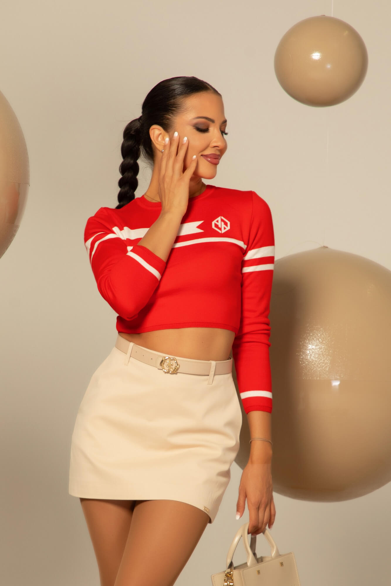 Campus Cutie Κοντό Πουλόβερ - Red - Εικόνα 20