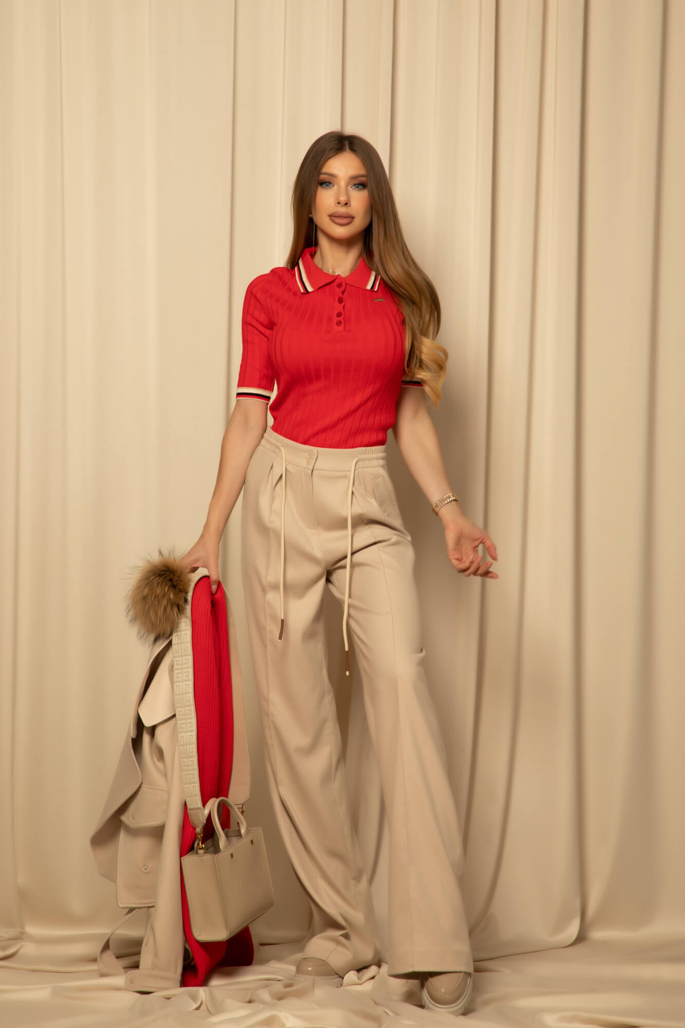 Casual Charm Παντελόνι - Taupe - Εικόνα 18