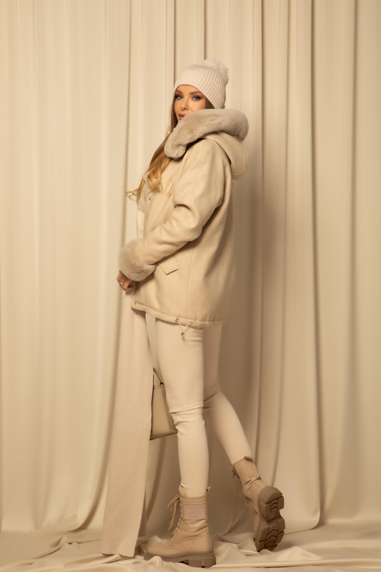 Soft Contour Μακρύ Κολάν - Cream - Εικόνα 23