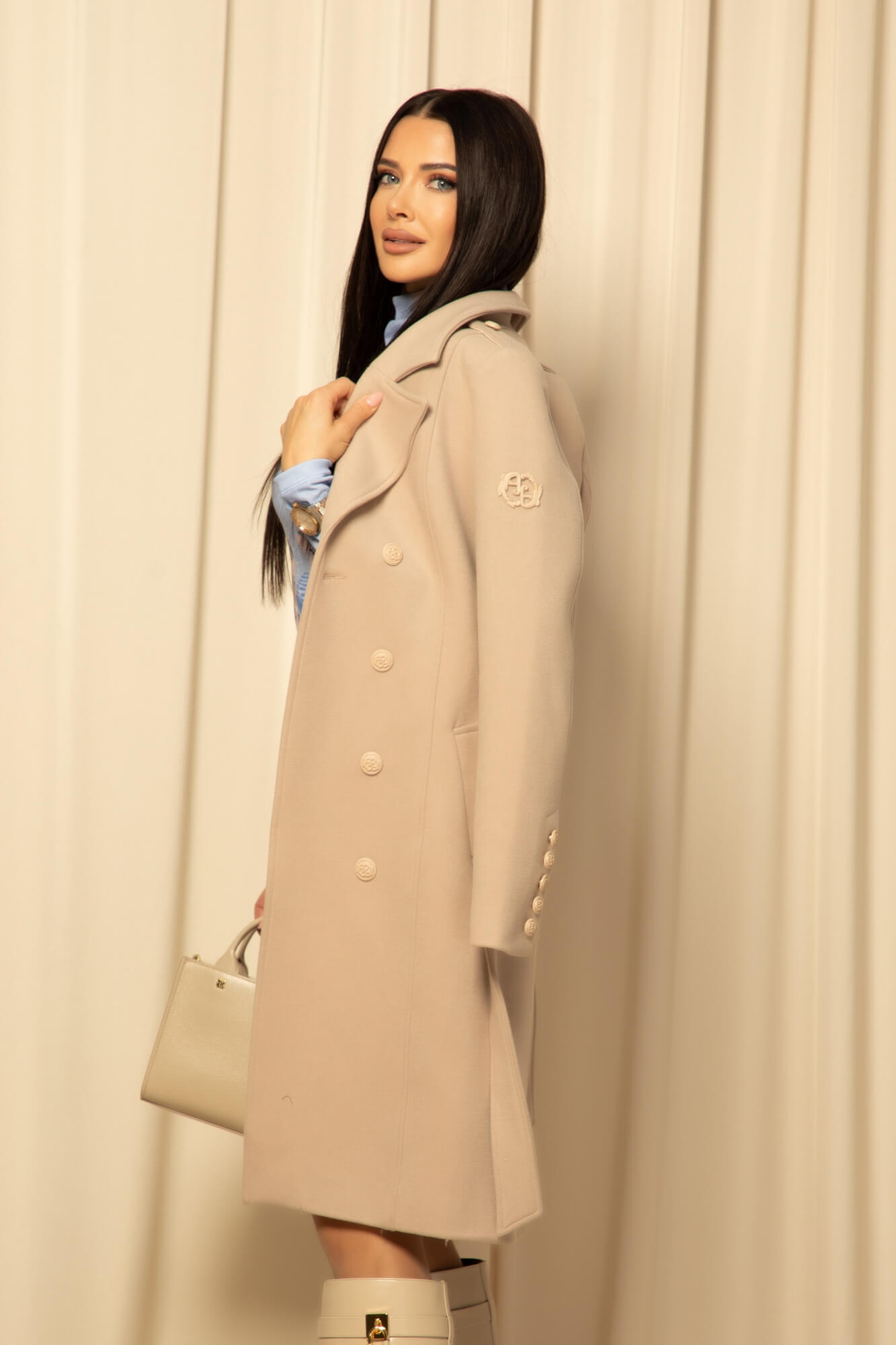 Cashmere Cloud Παλτό - Taupe - Εικόνα 83