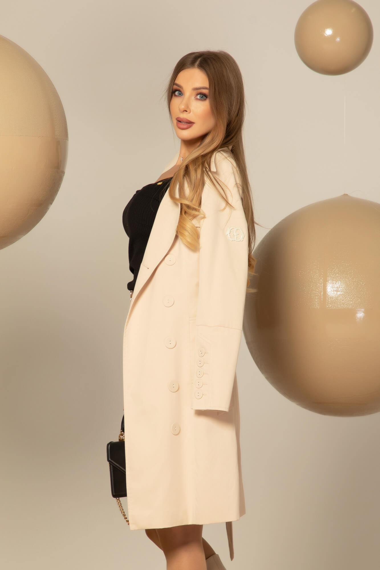 Celebrity Status Καμπαρντίνα - Soft Beige - Εικόνα 30