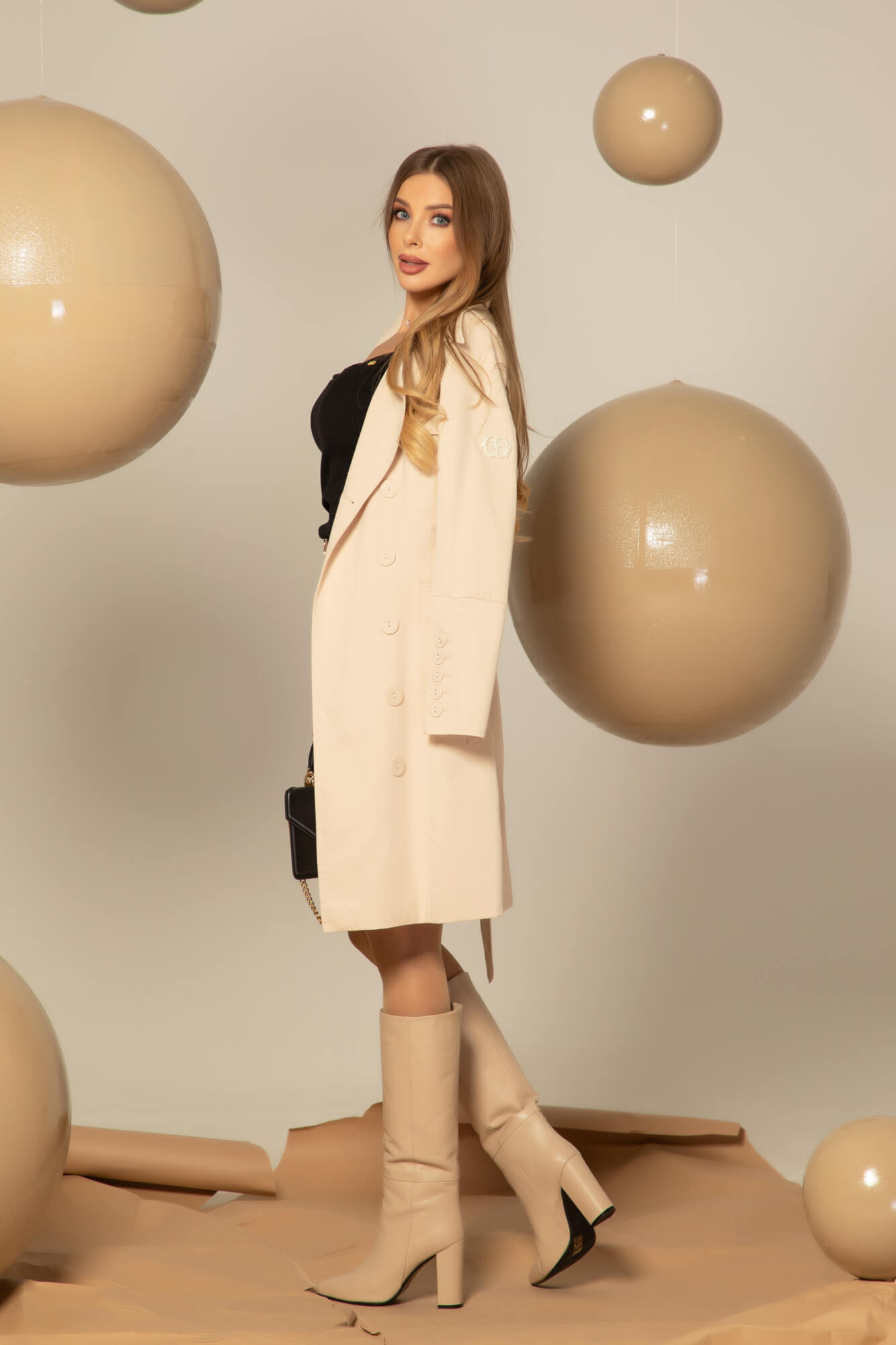Celebrity Status Καμπαρντίνα - Soft Beige - Εικόνα 28