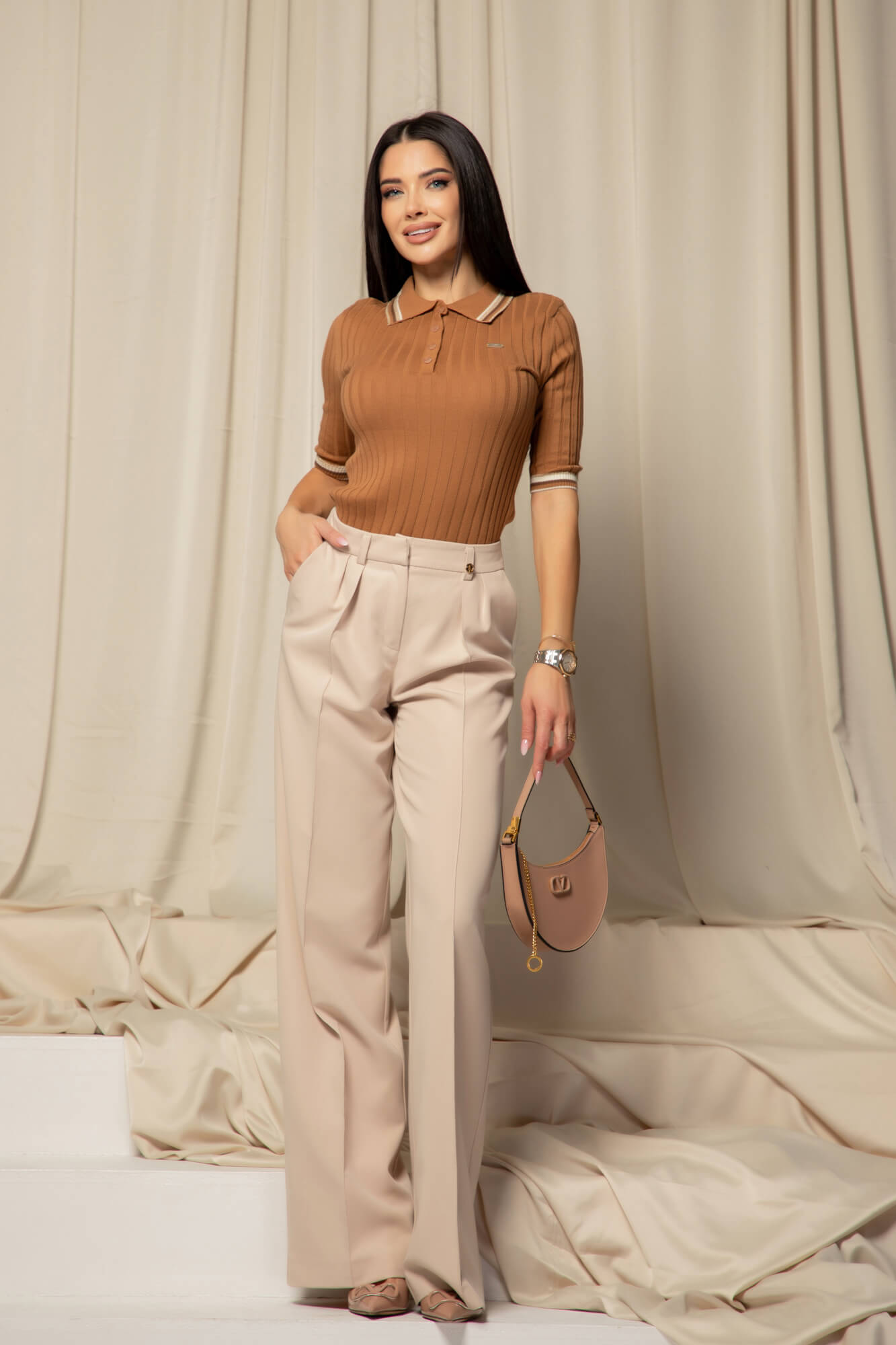 Touch of Elegance Μπλουζάκι - Mocha - Εικόνα 10