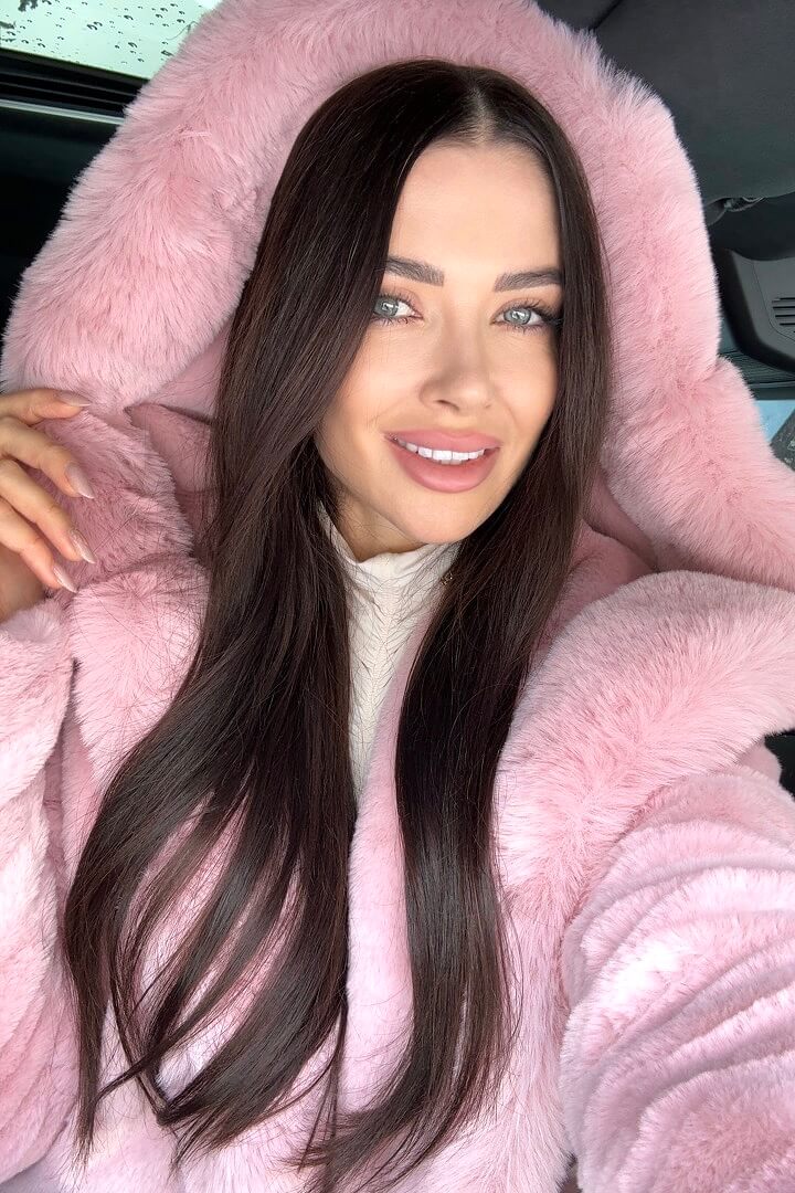 Winter Bunny Ημίπαλτο Από Οικολογική Τρίχα - Pink - Εικόνα 9