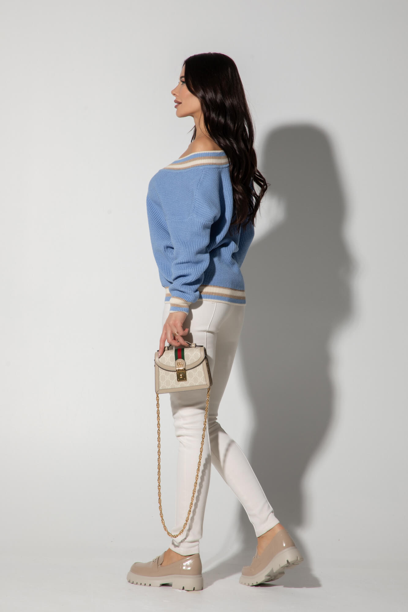 Touch of Elegance Πλεκτό Πουλόβερ - Cloud Blue - Εικόνα 11