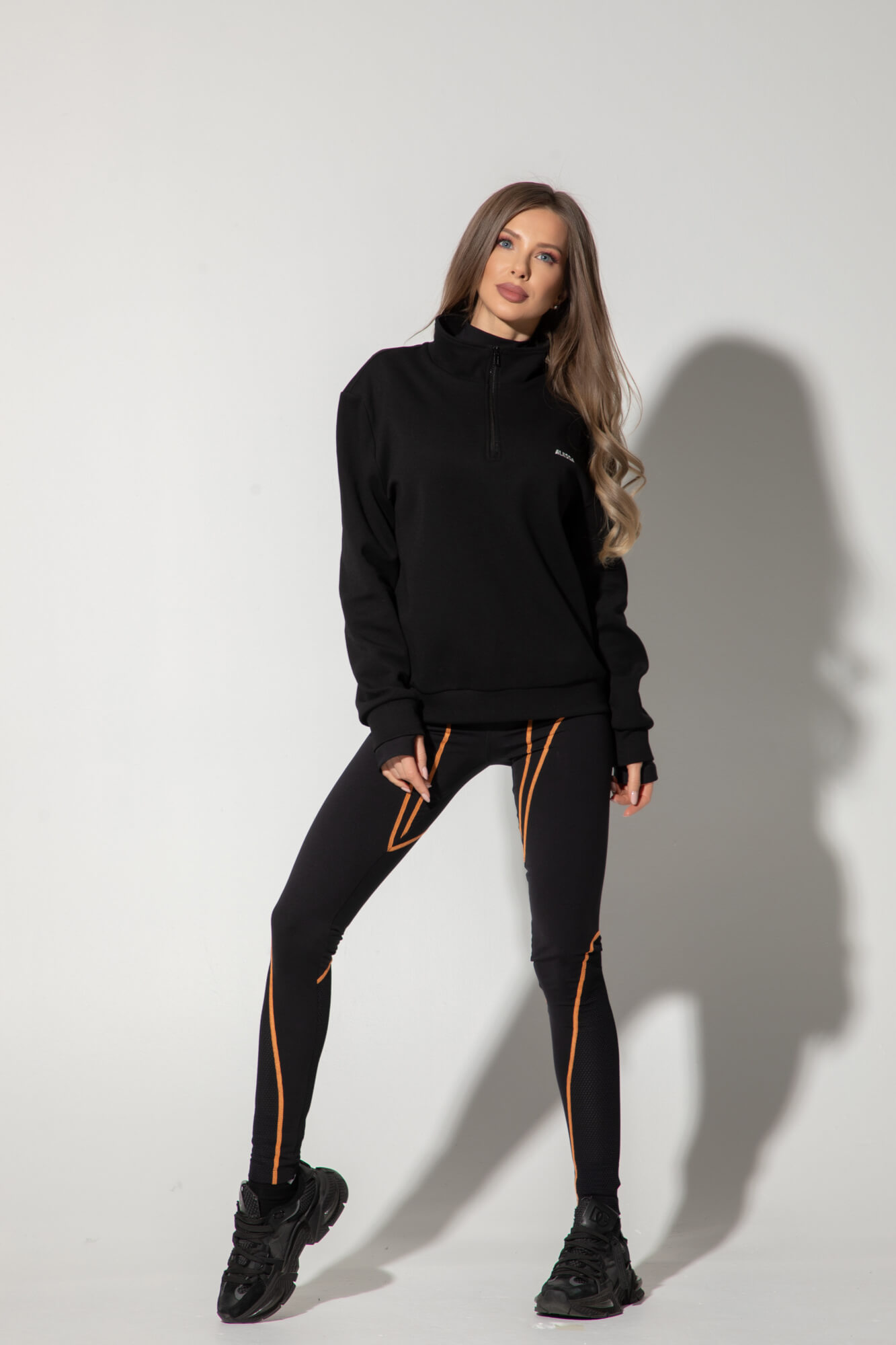 Prime Active Μακρύ Κολάν - Black/Orange - Εικόνα 26