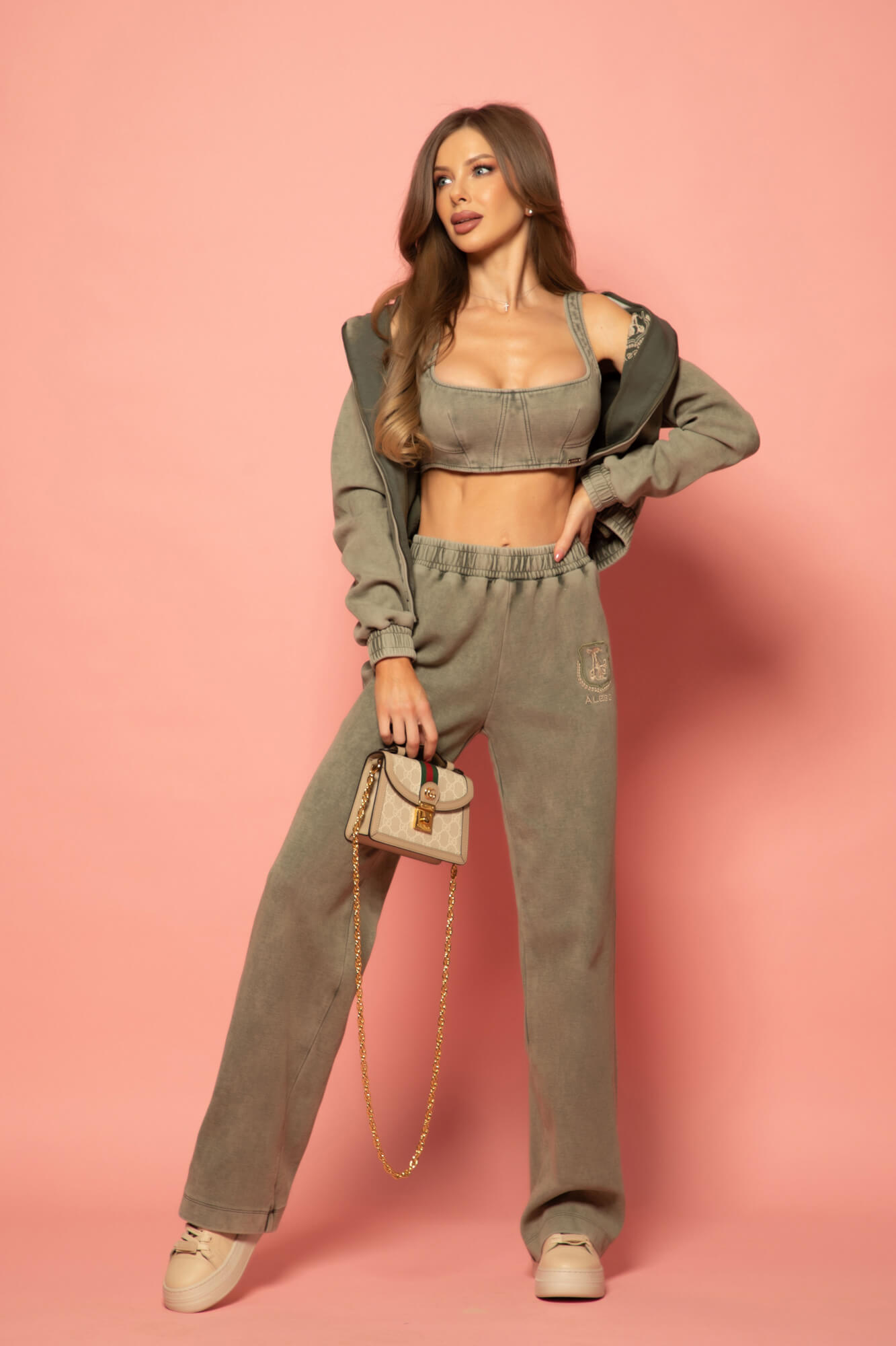 Aged Luxe Αθλητικό Πανωφόρι - Military - Εικόνα 36