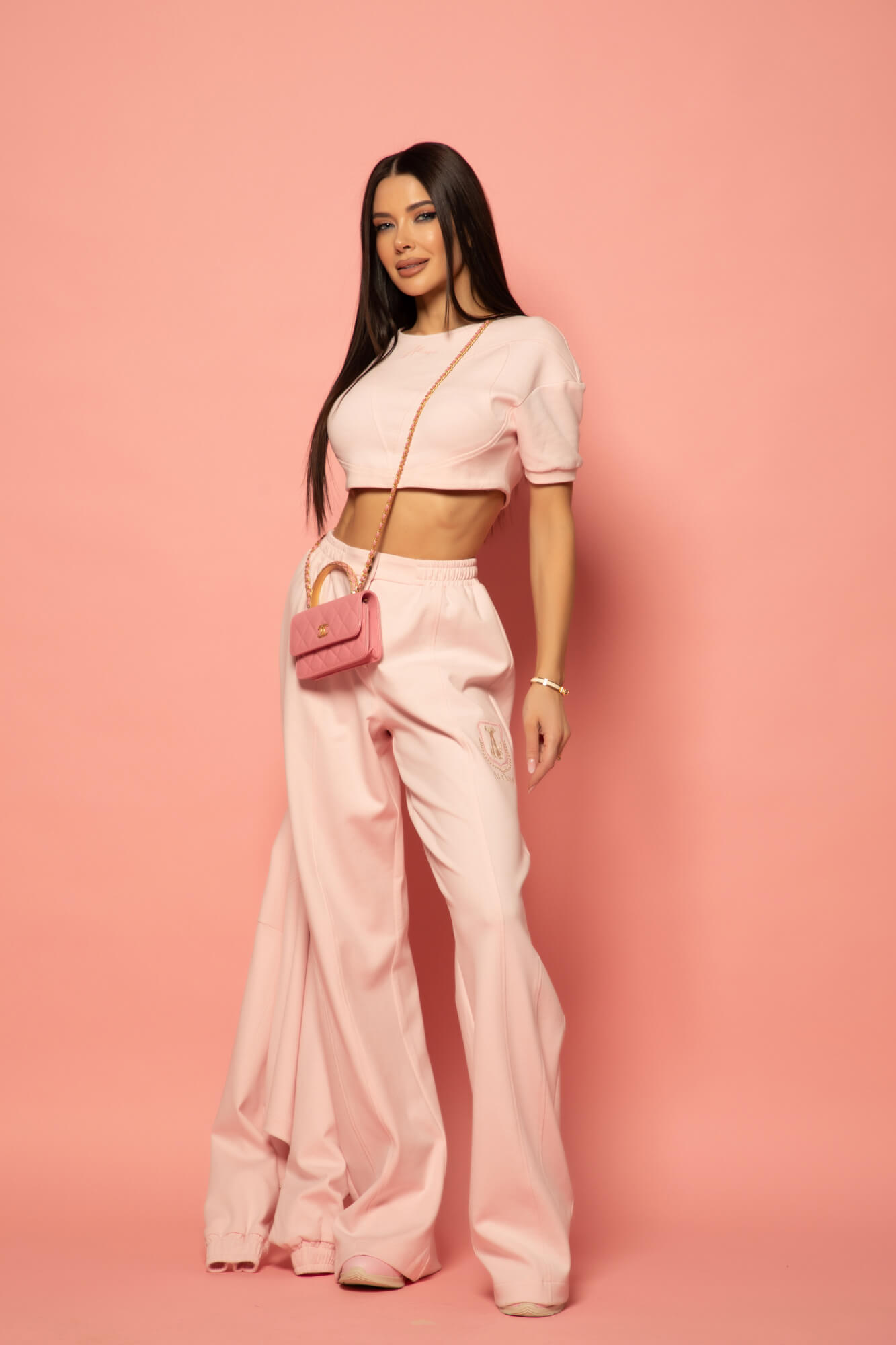 Daily Luxe Κοντή Αθλητική Μπλούζα - Pink - Εικόνα 21