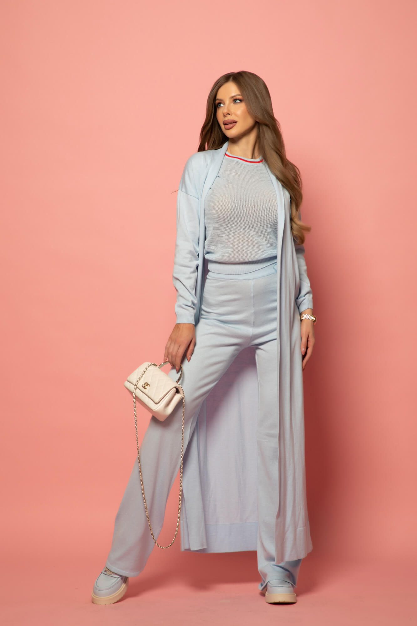 Pastel muse Μακρύ Παντελόνι - Light Blue - Εικόνα 17