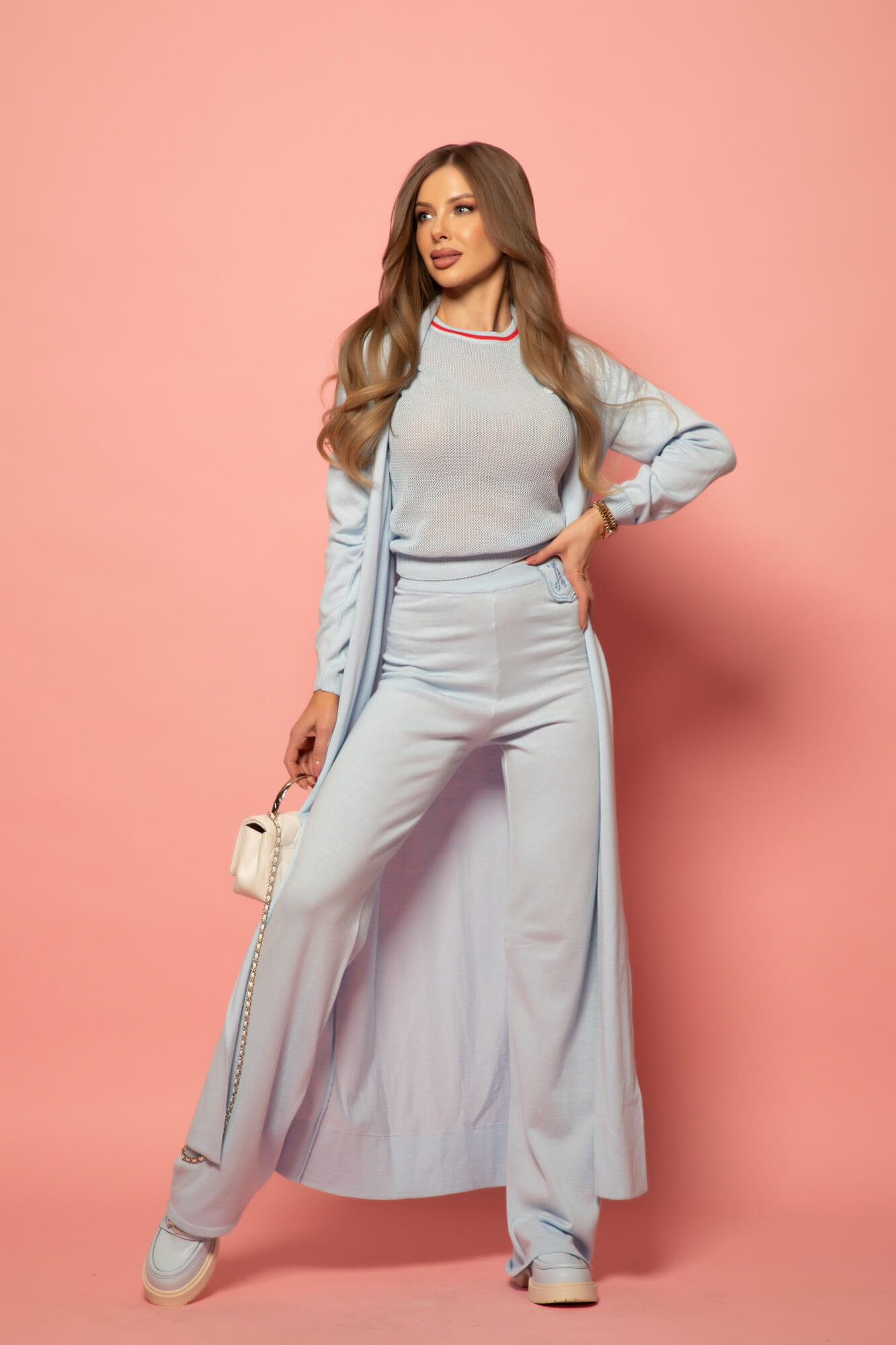 Pastel muse Μακρύ Παντελόνι - Light Blue - Εικόνα 26