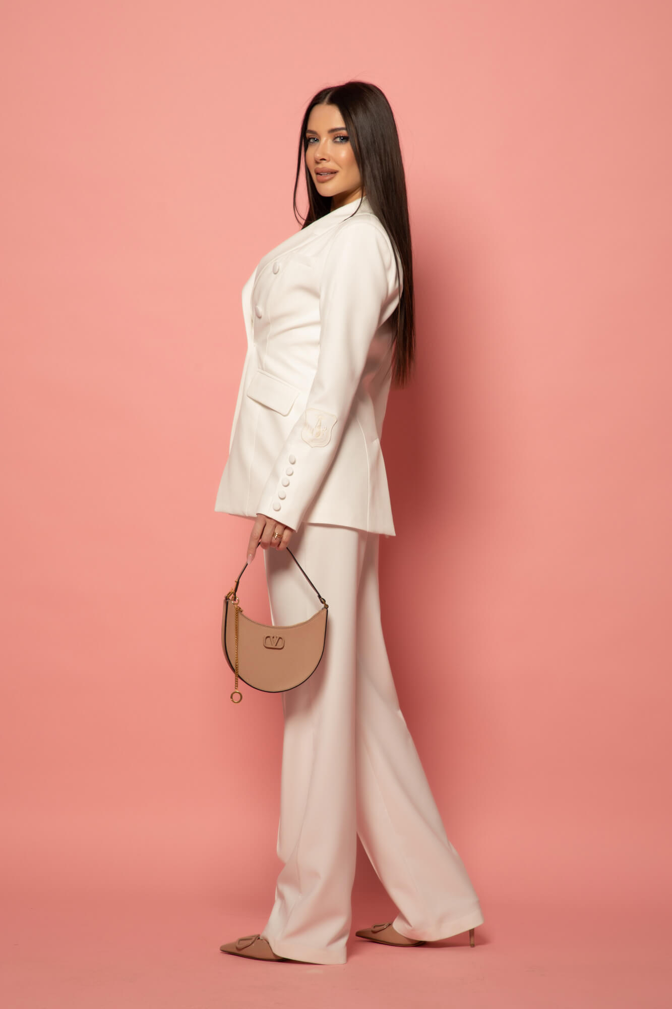 Business Beauty Παντελόνι - Ecru - Εικόνα 23