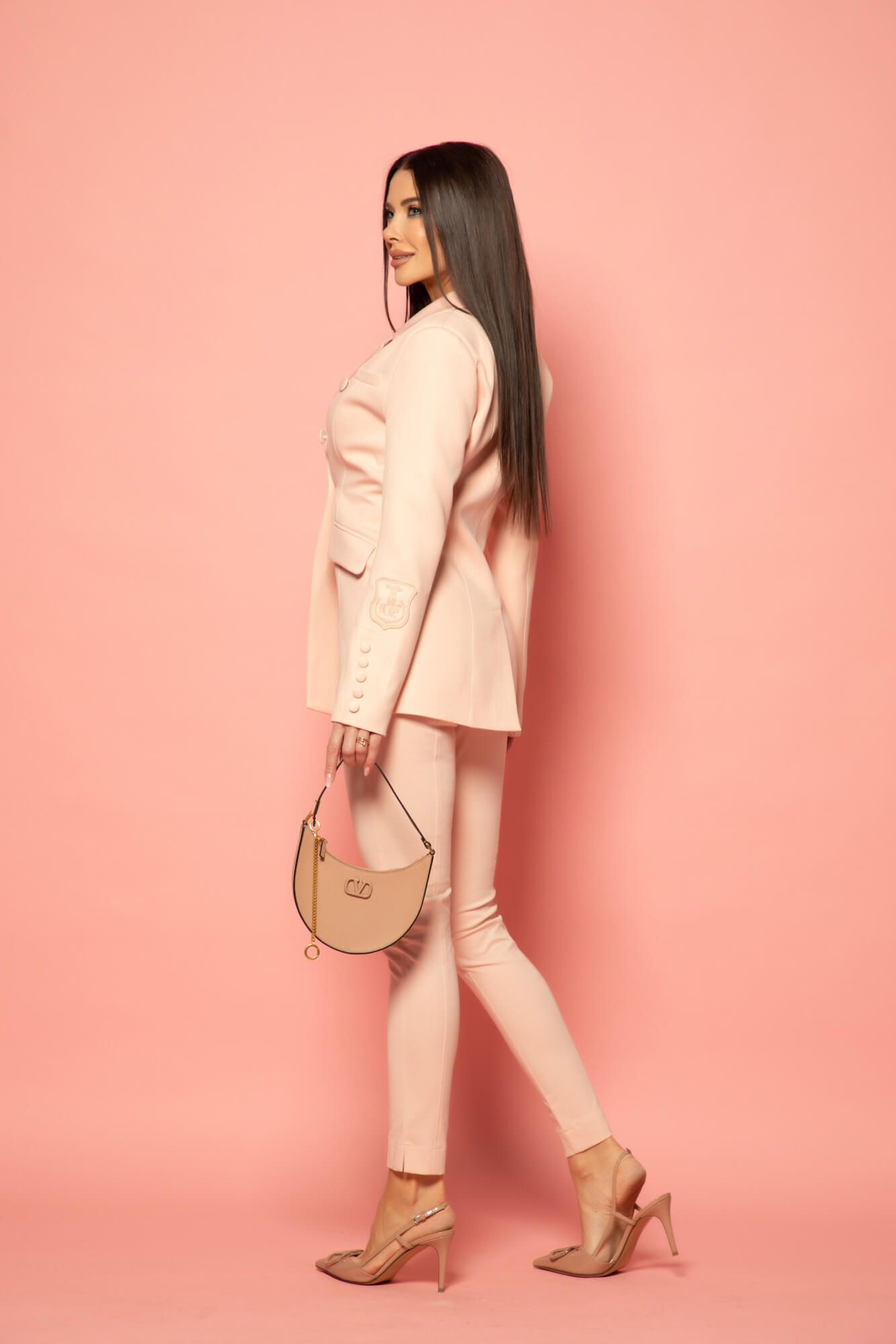 Business elegance Κολάν Με Ενσωματωμένη Ζώνη - Light Pink - Εικόνα 38