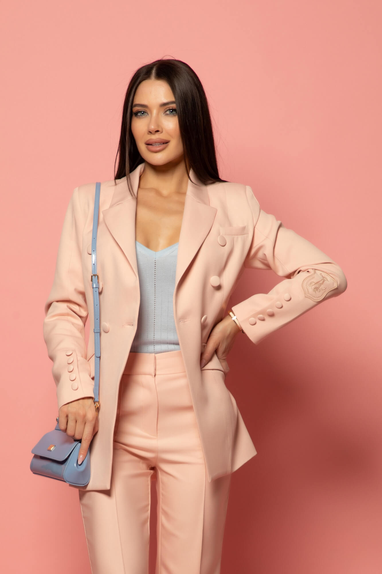 Daily Chic Τοπ Με Πλέξη - Light Blue - Εικόνα 16