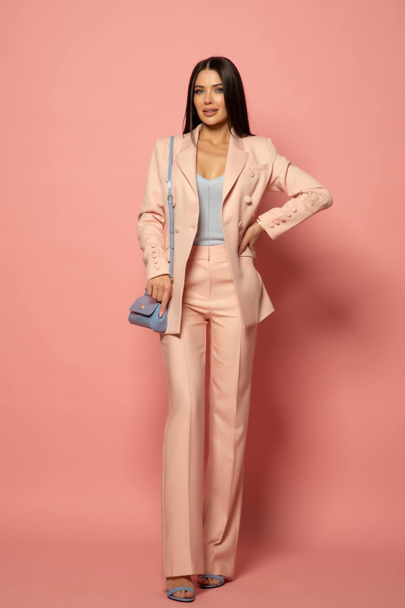 Daily Chic Τοπ Με Πλέξη - Light Blue - Εικόνα 17