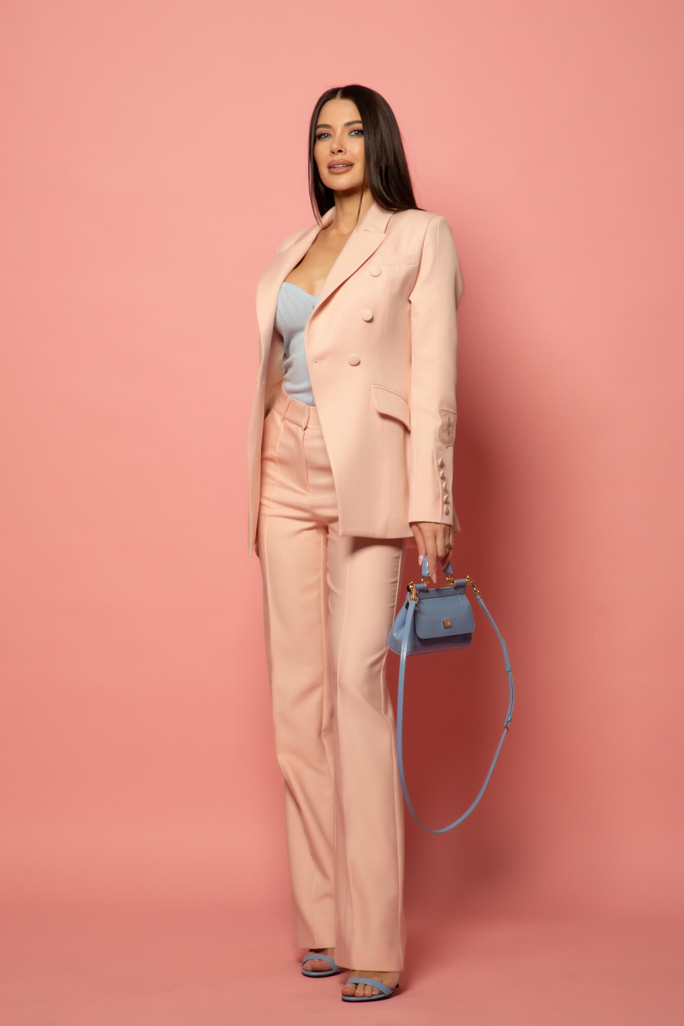 Daily Chic Τοπ Με Πλέξη - Light Blue - Εικόνα 19