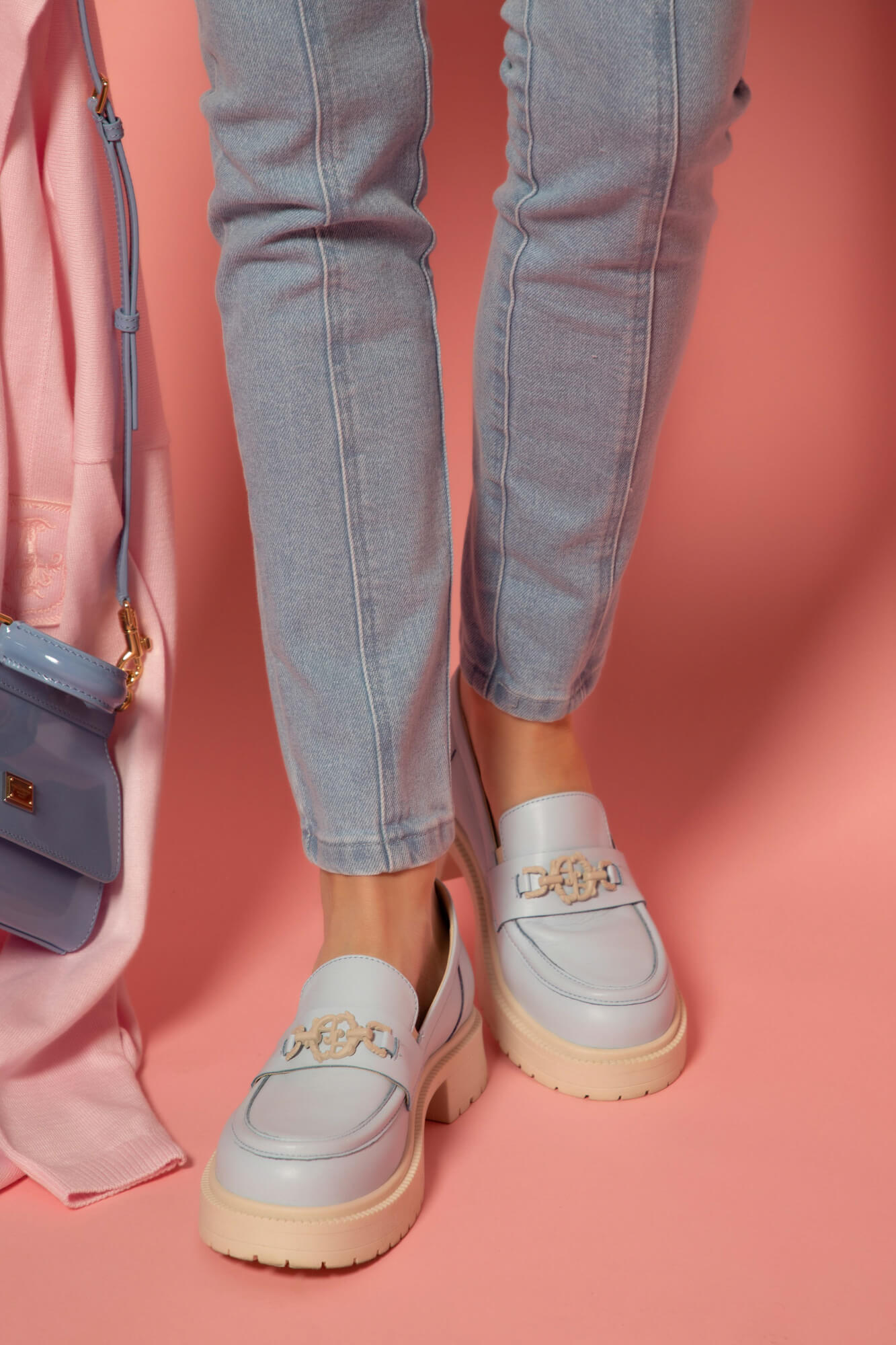 Luxury Step Loafers - Light Blue - Εικόνα 11