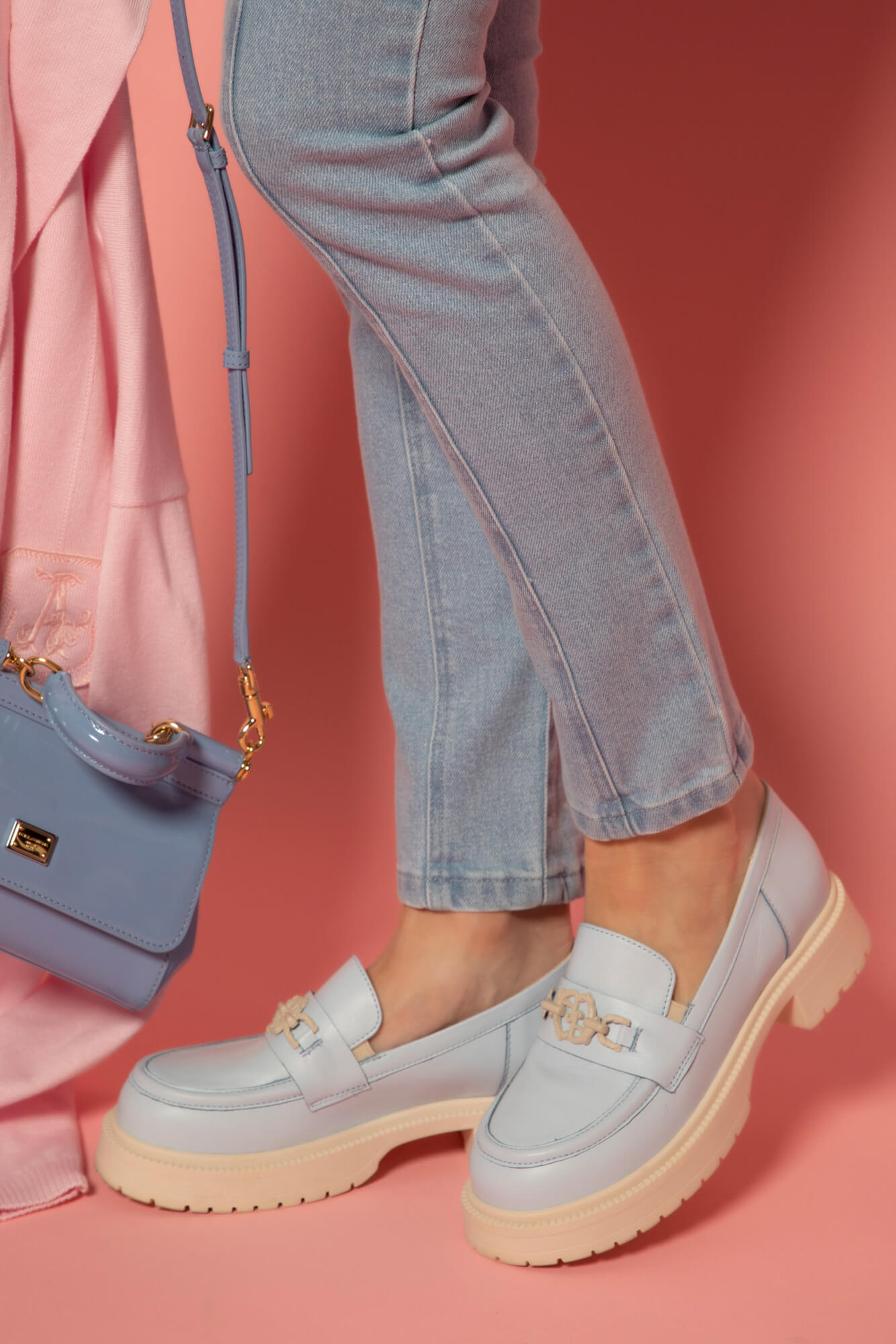 Luxury Step Loafers - Light Blue - Εικόνα 18