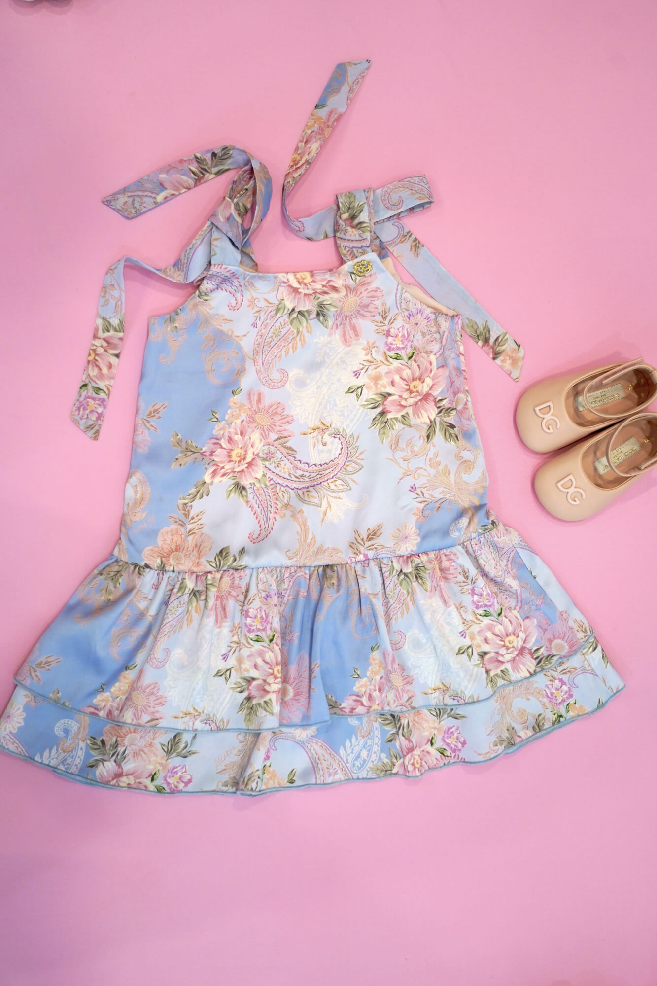 A Touch of Romance Mini Ruffles Φόρεμα - Vista Blue - Εικόνα 7