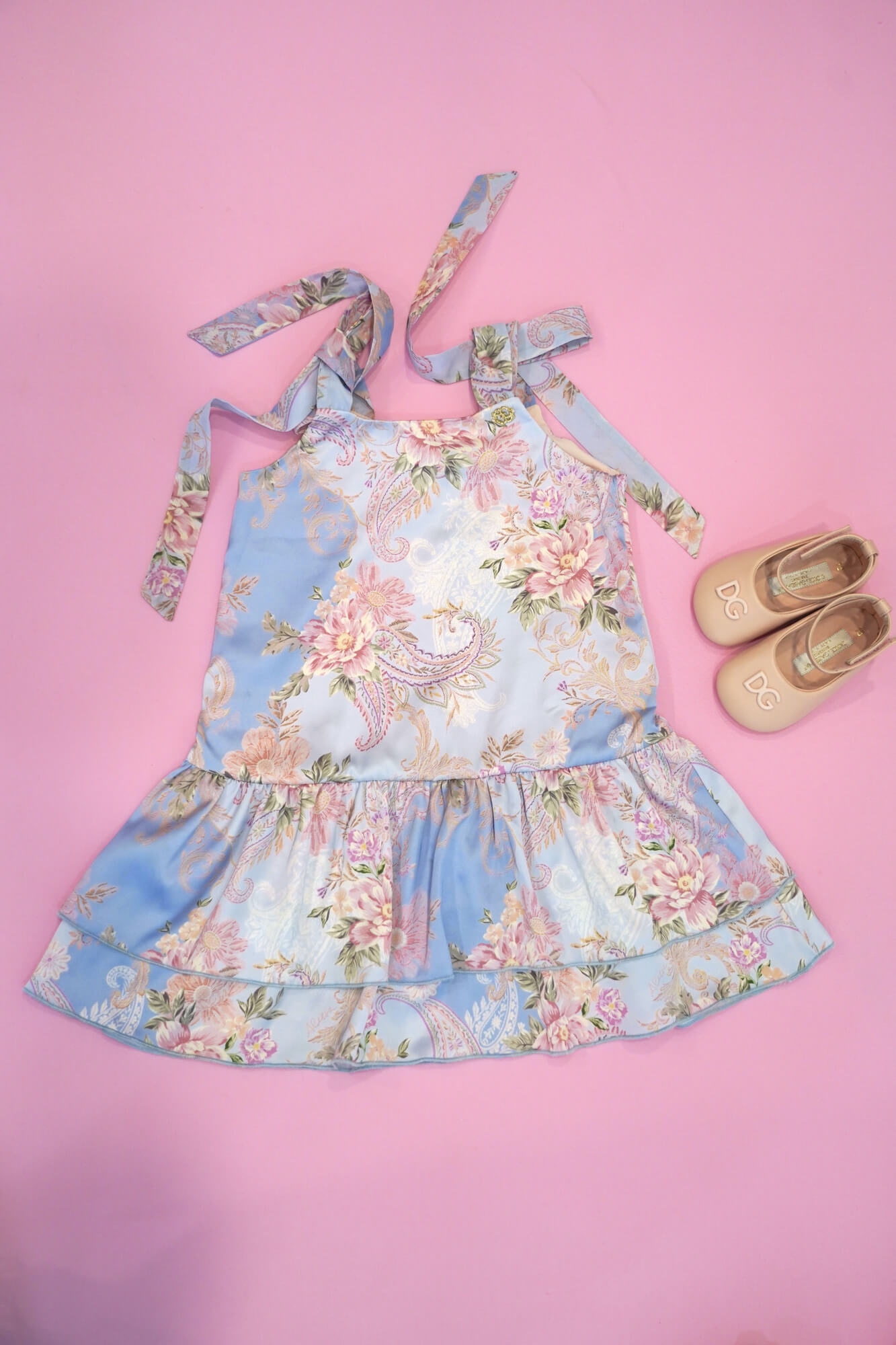 A Touch of Romance Mini Ruffles Φόρεμα - Vista Blue - Εικόνα 8