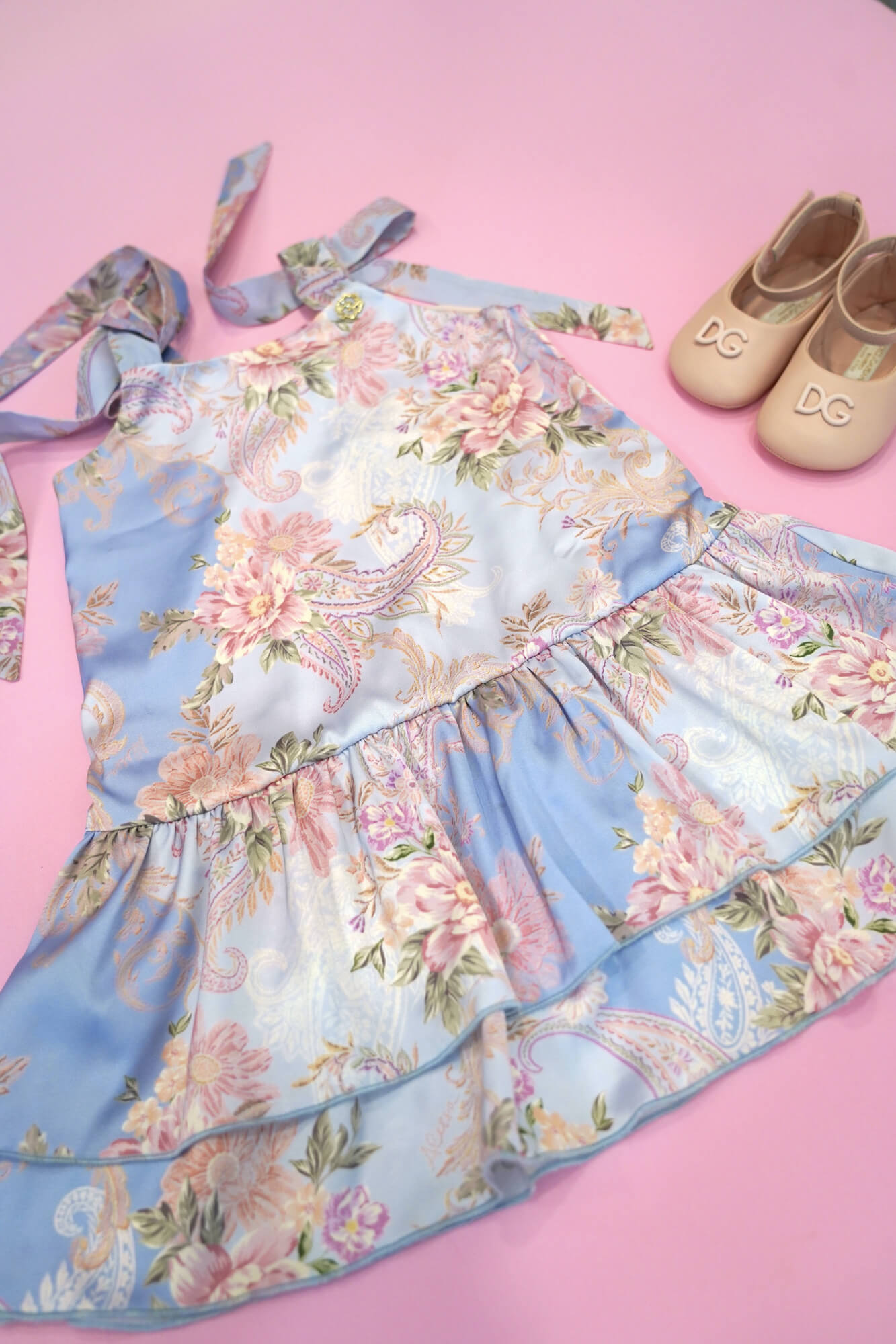 A Touch of Romance Mini Ruffles Φόρεμα - Vista Blue - Εικόνα 6