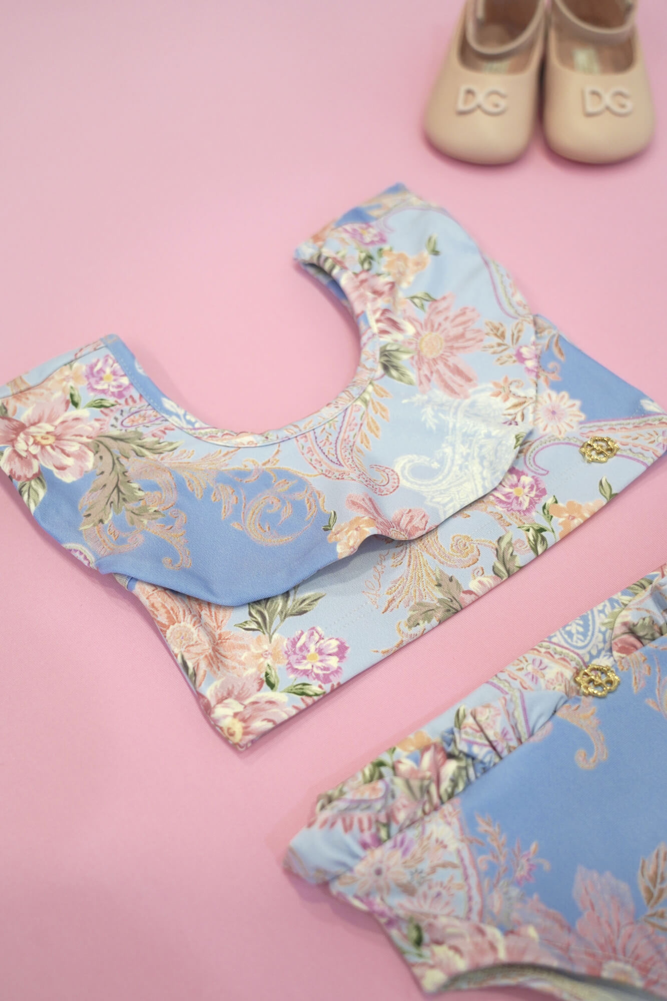 A Touch of Romance Mini Μαγιό Κροπ-Τοπ - Vista Blue - Εικόνα 8