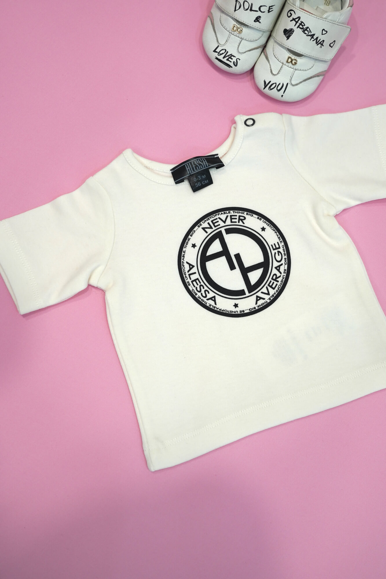 Always invited mini t-shirt με λογότυπο - Cream - Εικόνα 8