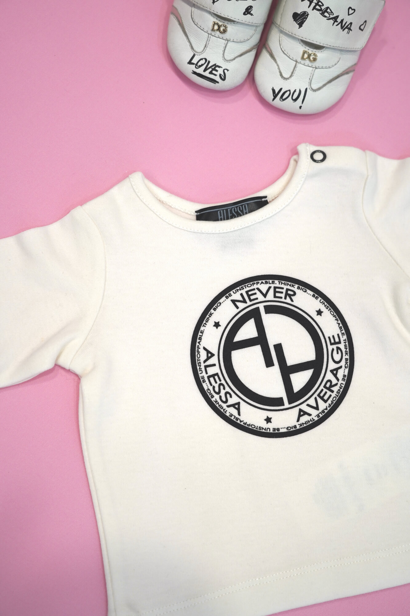 Always invited mini t-shirt με λογότυπο - Cream - Εικόνα 6