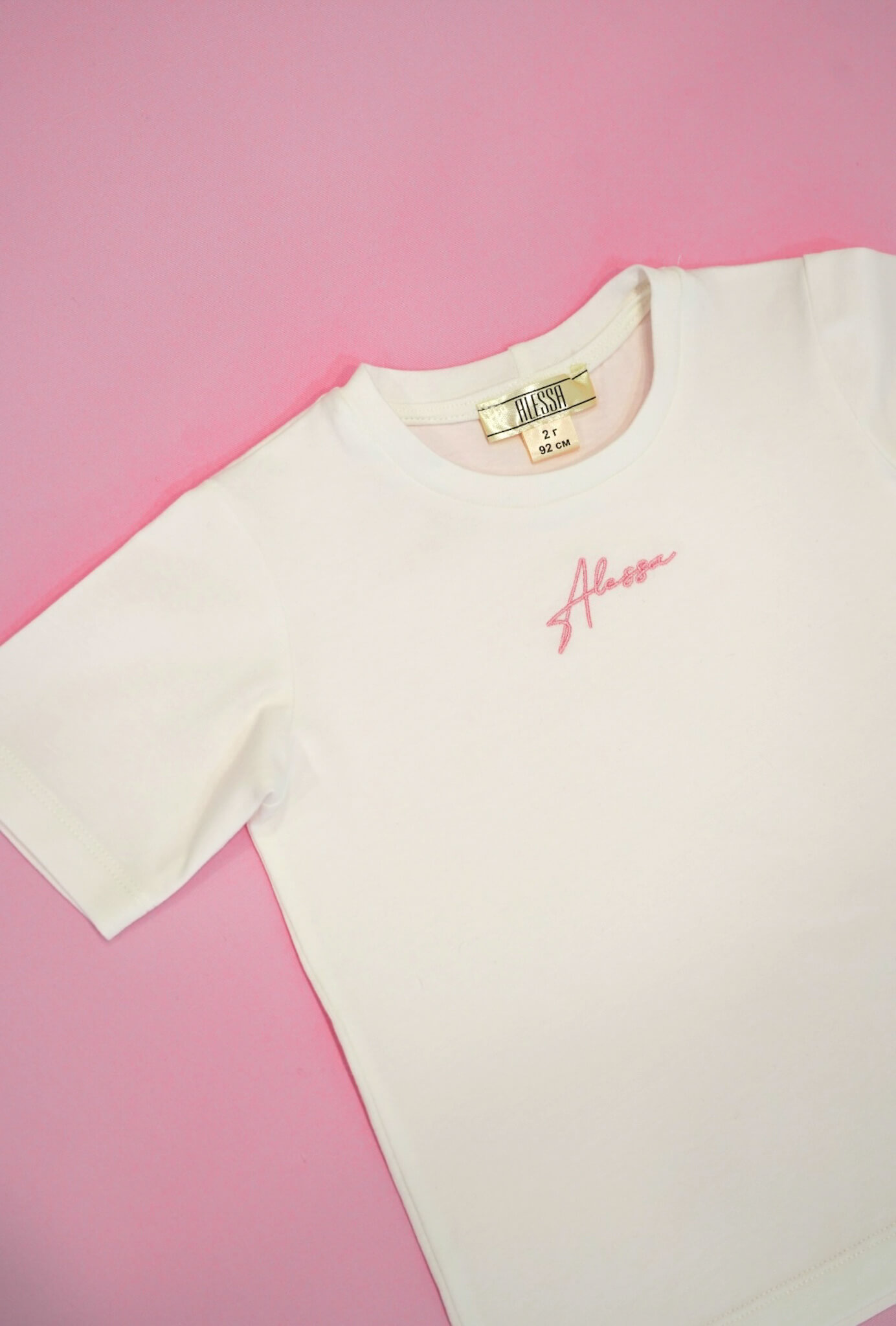 Everyday Energy Mini T-Shirt Από Βαμβάκι - Ecru/Pink - Εικόνα 7