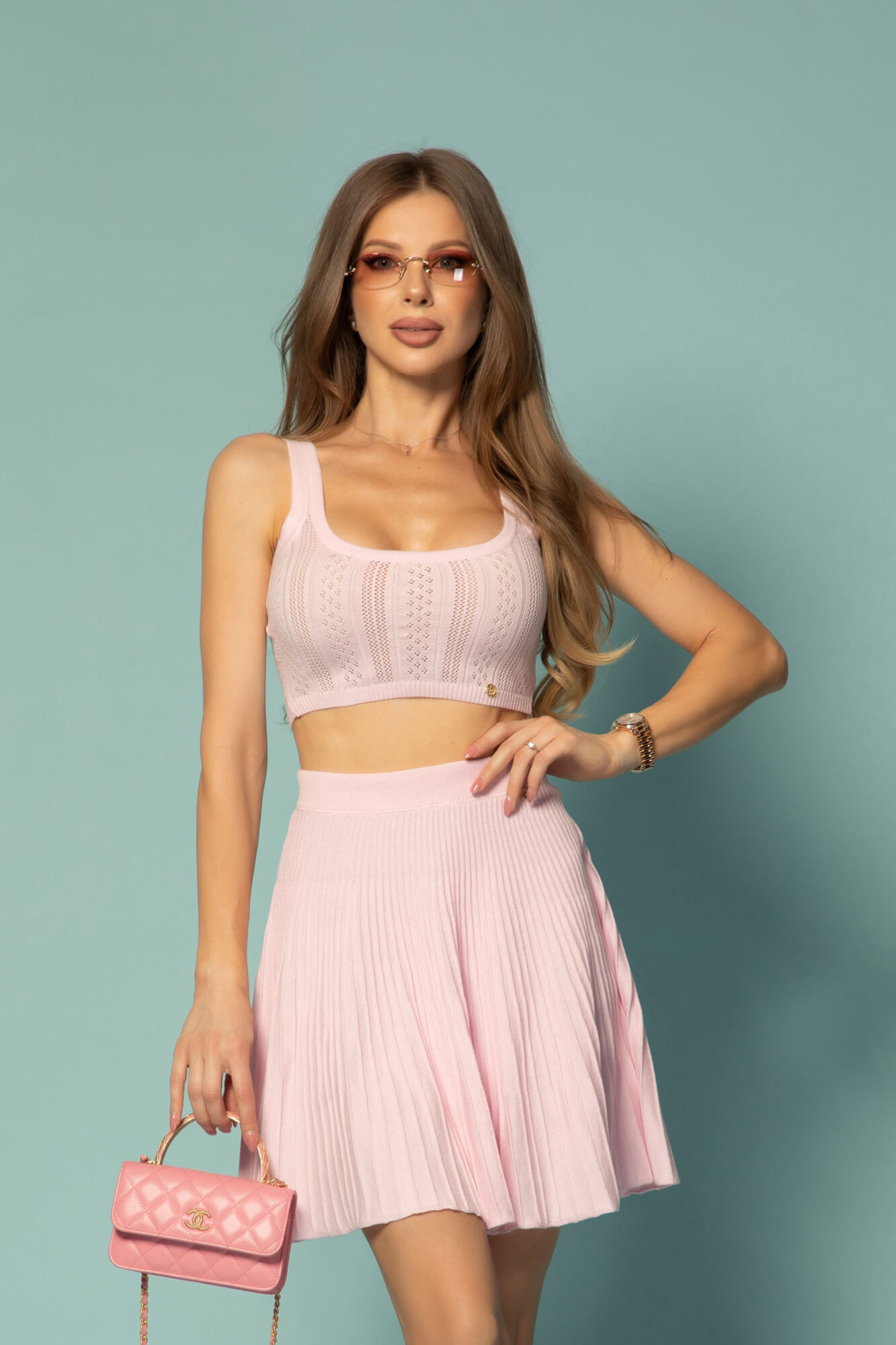 Dream Ribbon Κοντή Φούστα - Pink - Εικόνα 10