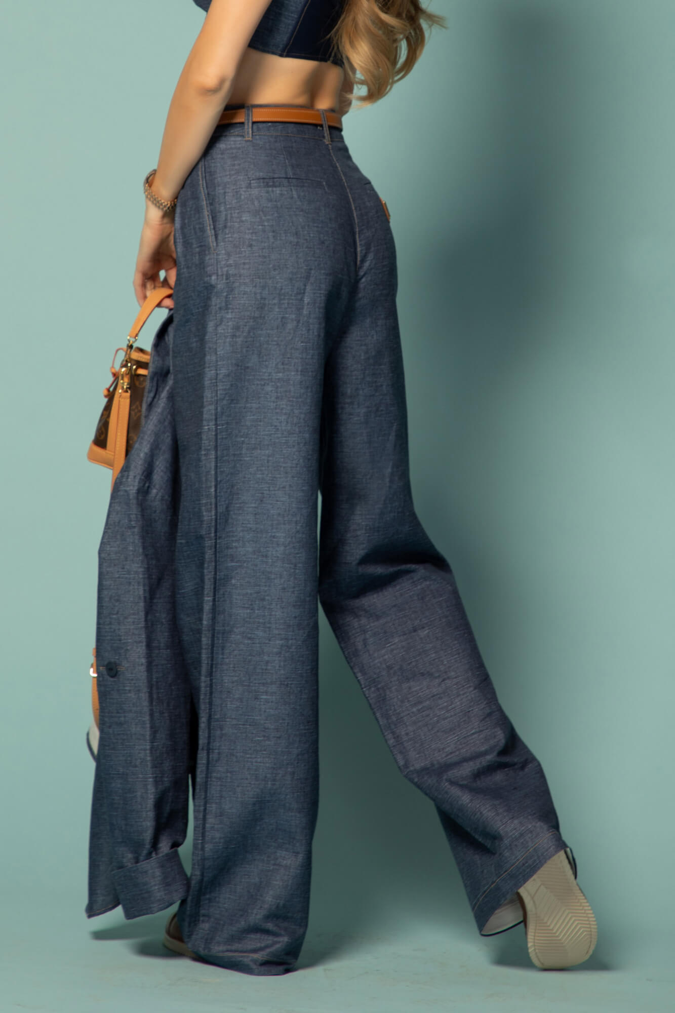 Cotton muse Μακρύ Παντελόνι Από Βαμβάκι - Dark Blue - Εικόνα 28