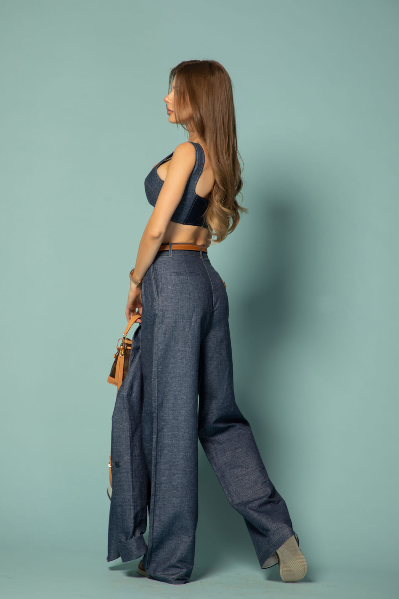 Cotton muse Μακρύ Παντελόνι Από Βαμβάκι - Dark Blue - Εικόνα 18