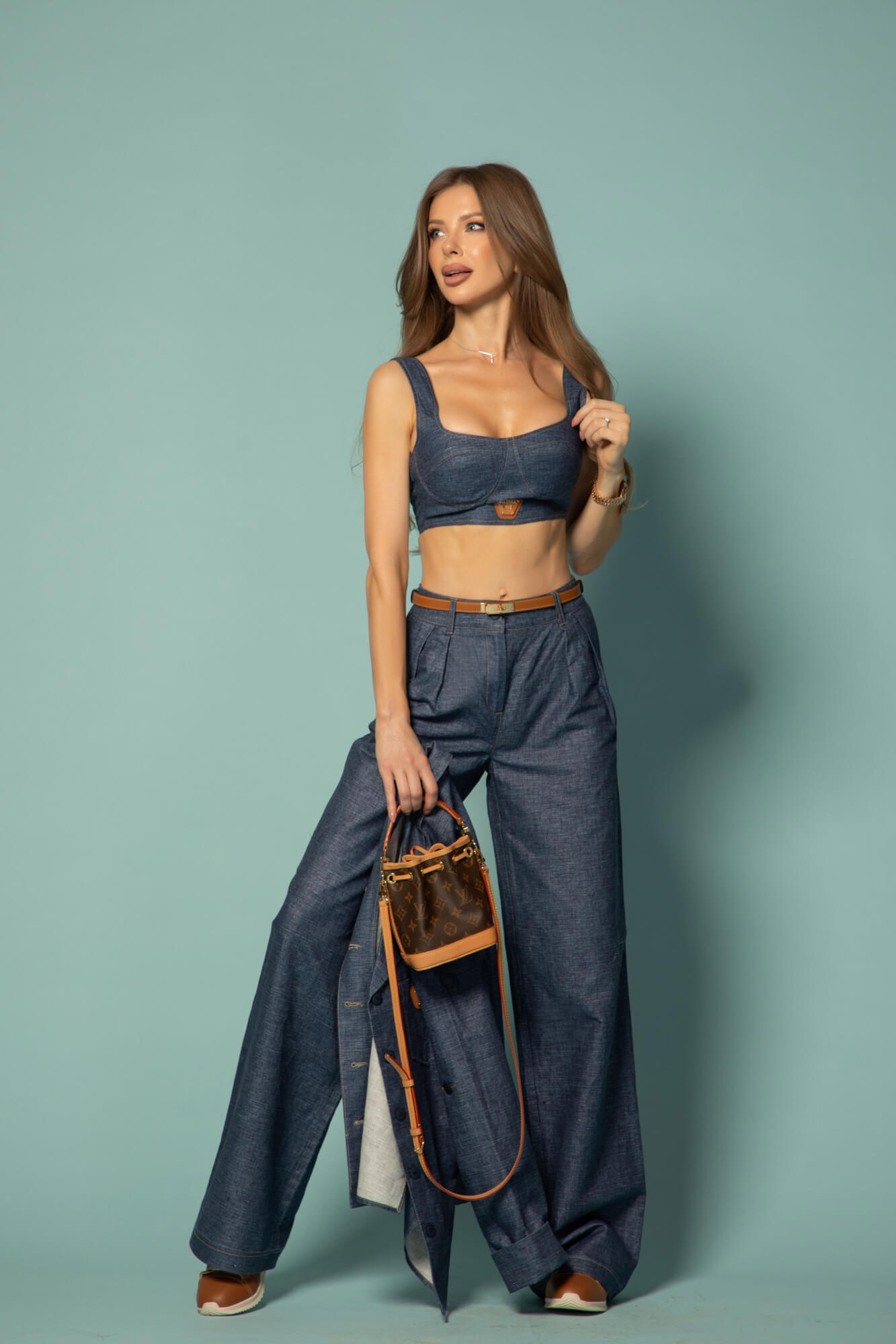 Cotton muse Μακρύ Παντελόνι Από Βαμβάκι - Dark Blue - Εικόνα 20