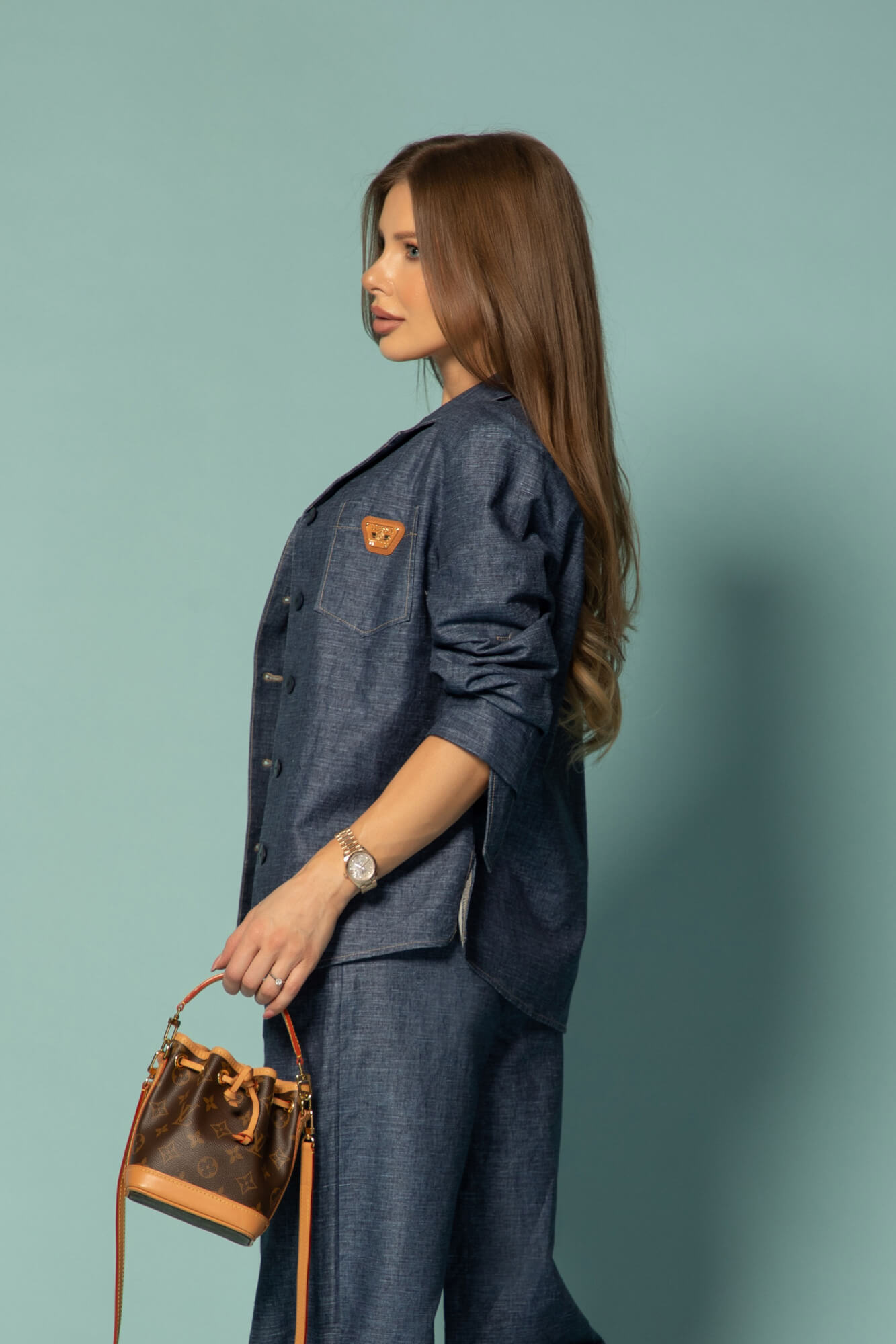 Cotton muse Μακρύ Παντελόνι Από Βαμβάκι - Dark Blue - Εικόνα 26