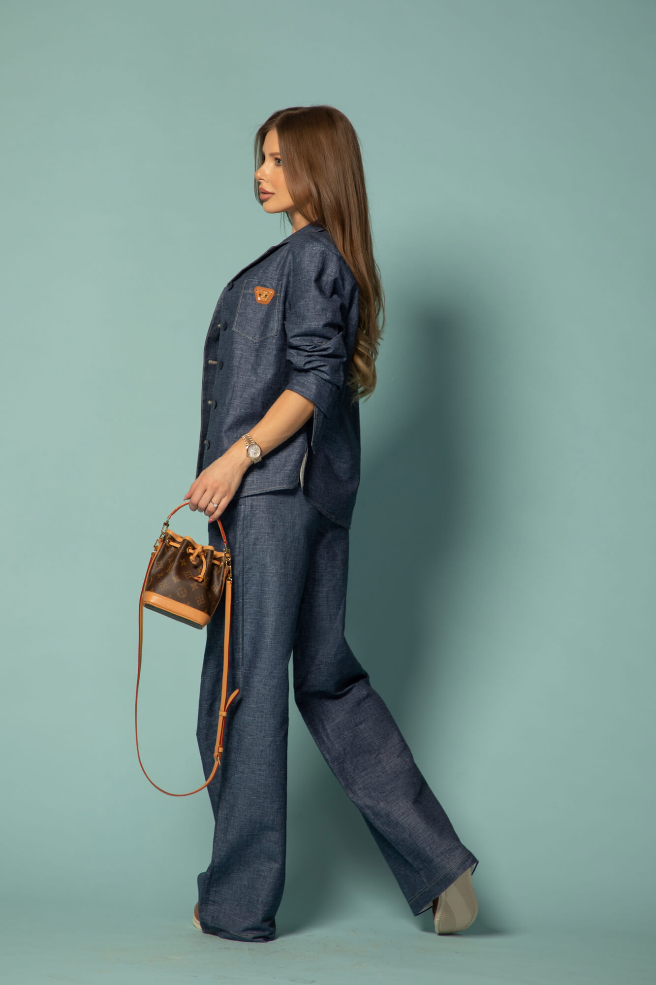 Cotton muse Μακρύ Παντελόνι Από Βαμβάκι - Dark Blue - Εικόνα 27