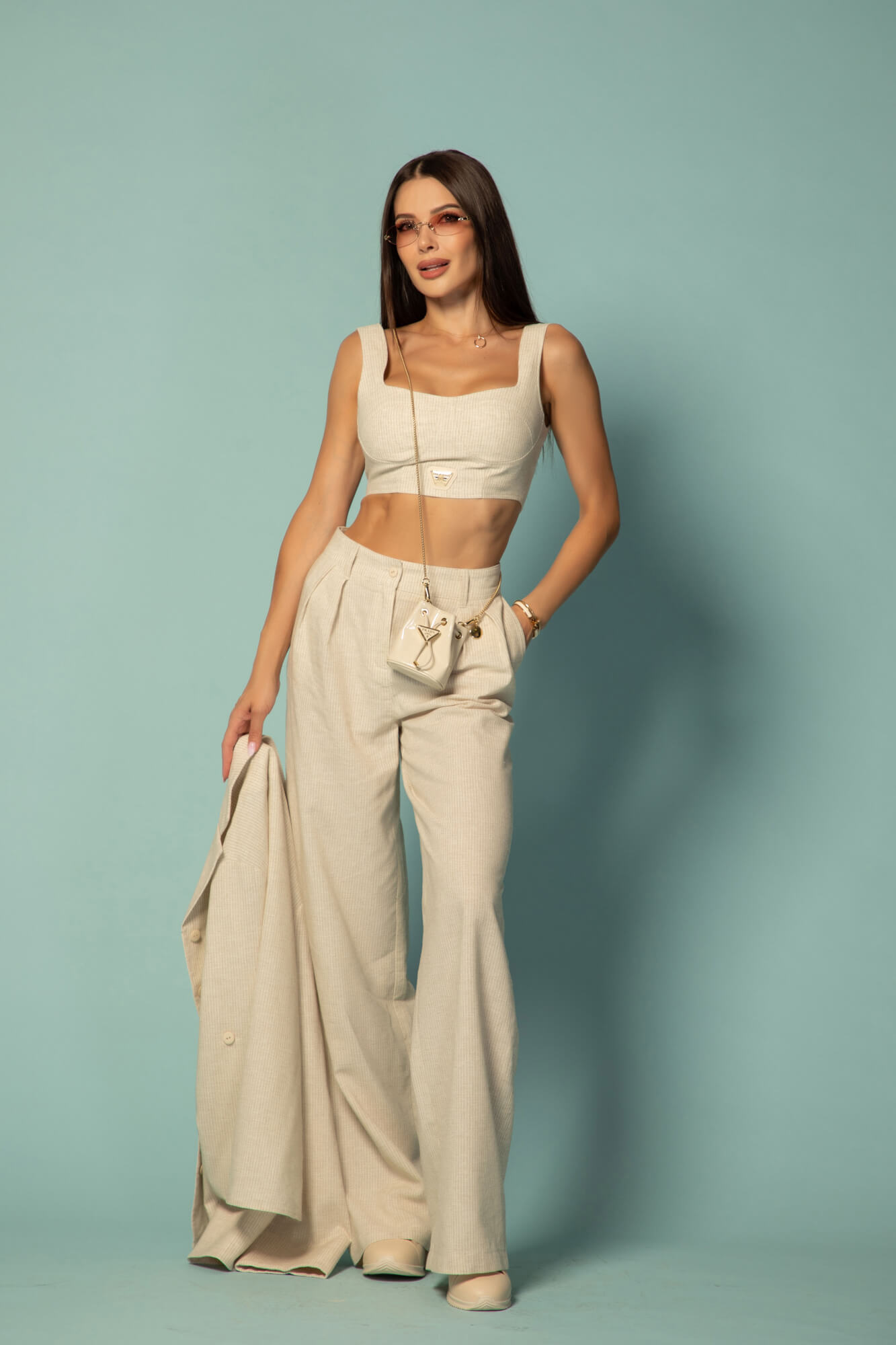Linen Muse Πουκάμισο Από Λινό - Beige - Εικόνα 26