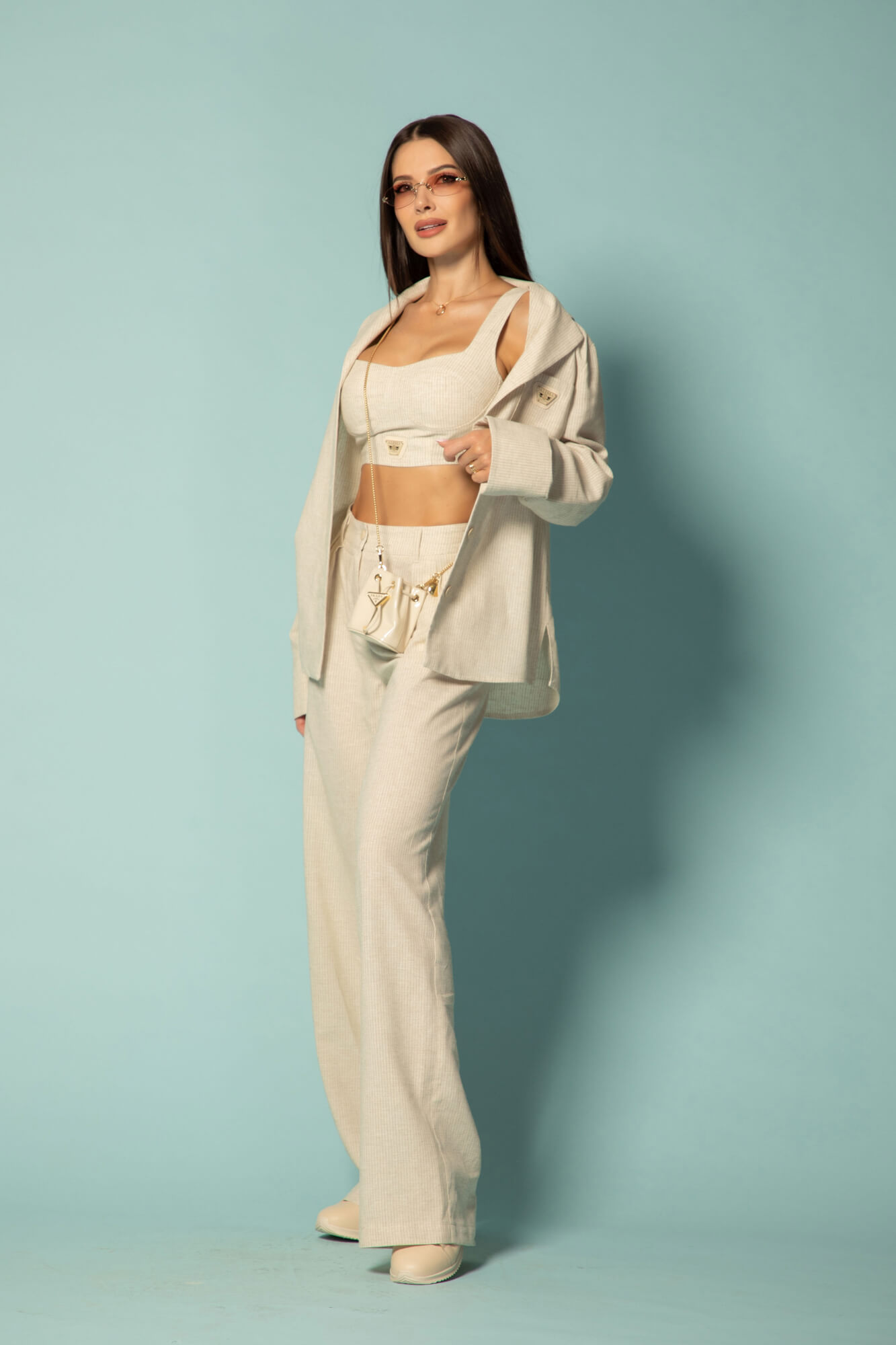 Linen Muse Πουκάμισο Από Λινό - Beige - Εικόνα 20